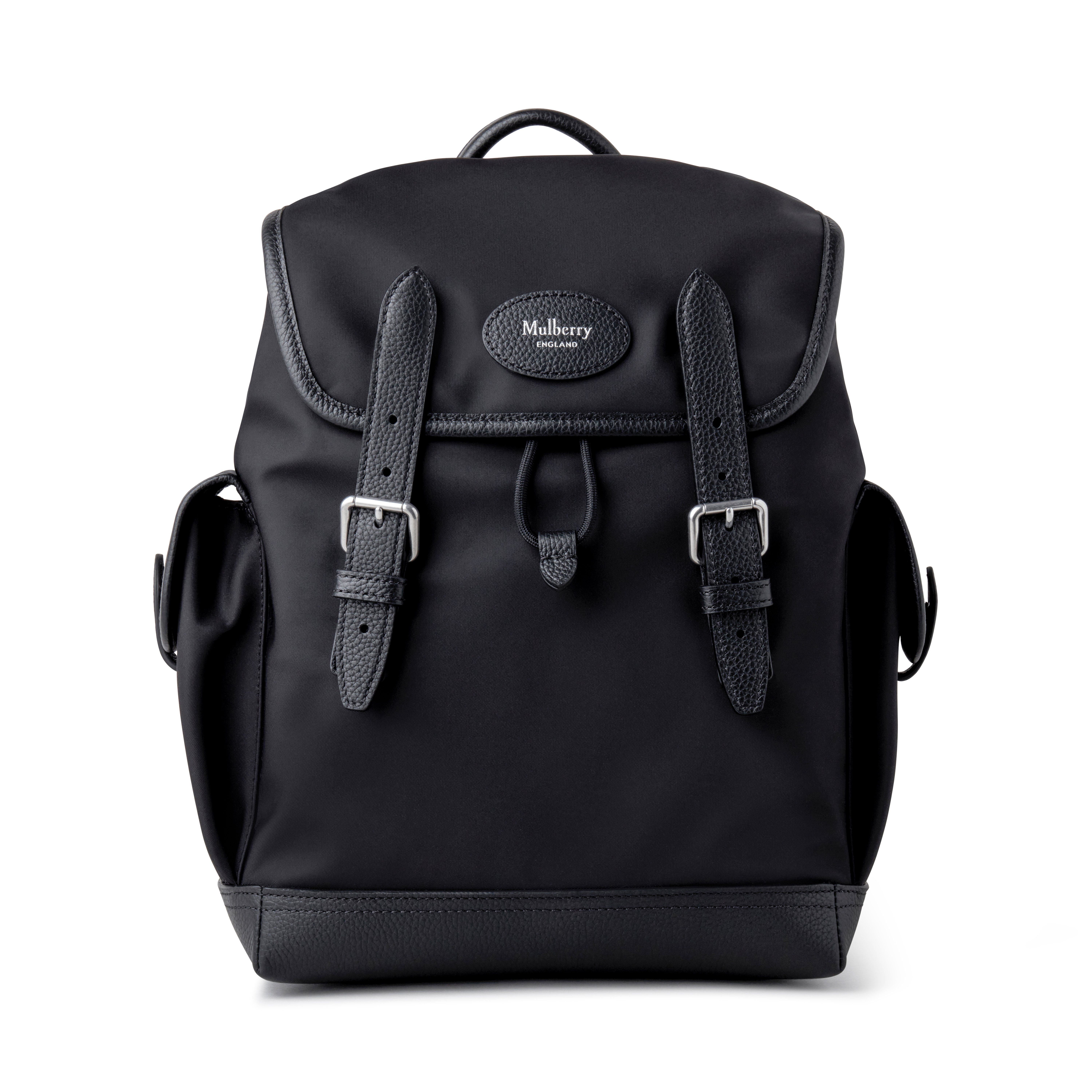 Mulberry Mini Heritage Nylon Backpack In Black