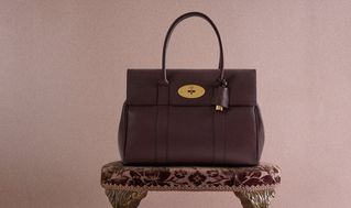 Model layin and holding Bayswater Crumpet