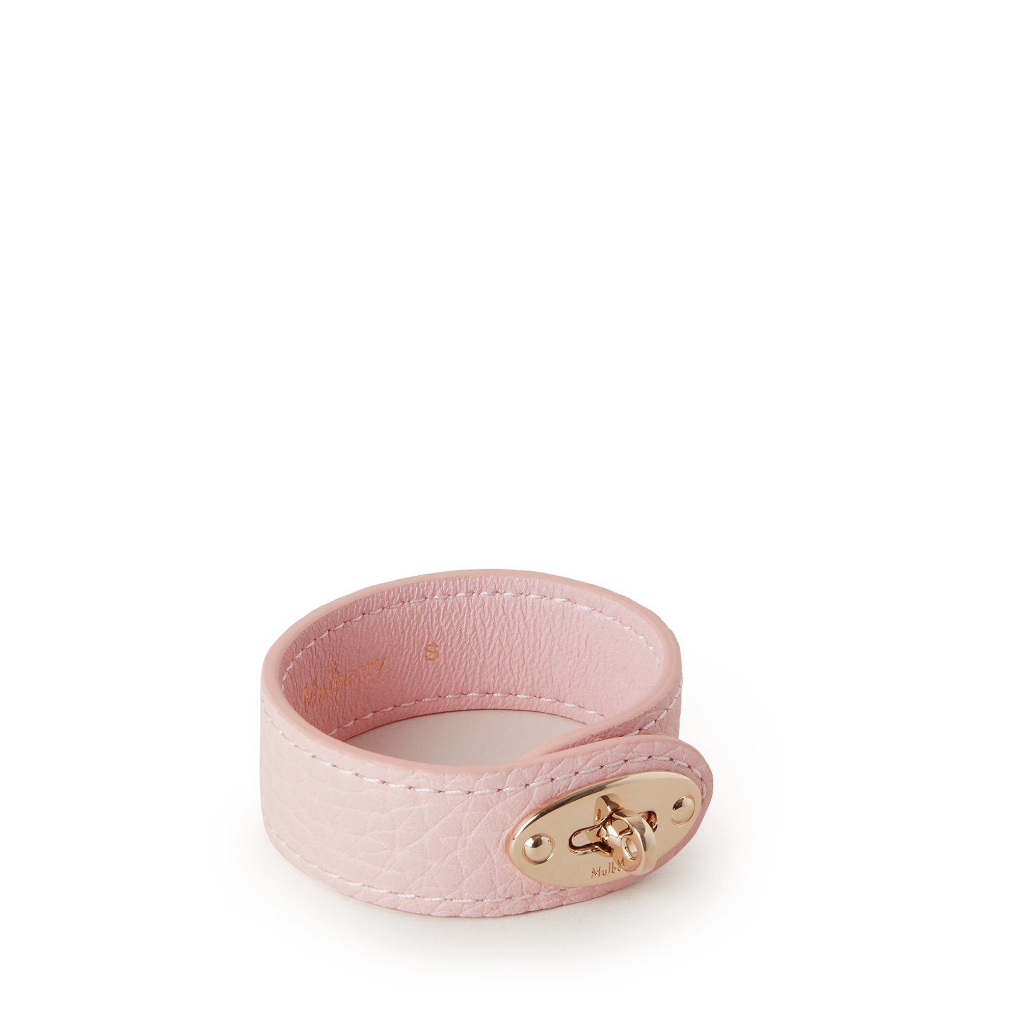 Mulberry Bayswater Leather Bracelet In Icy Pink