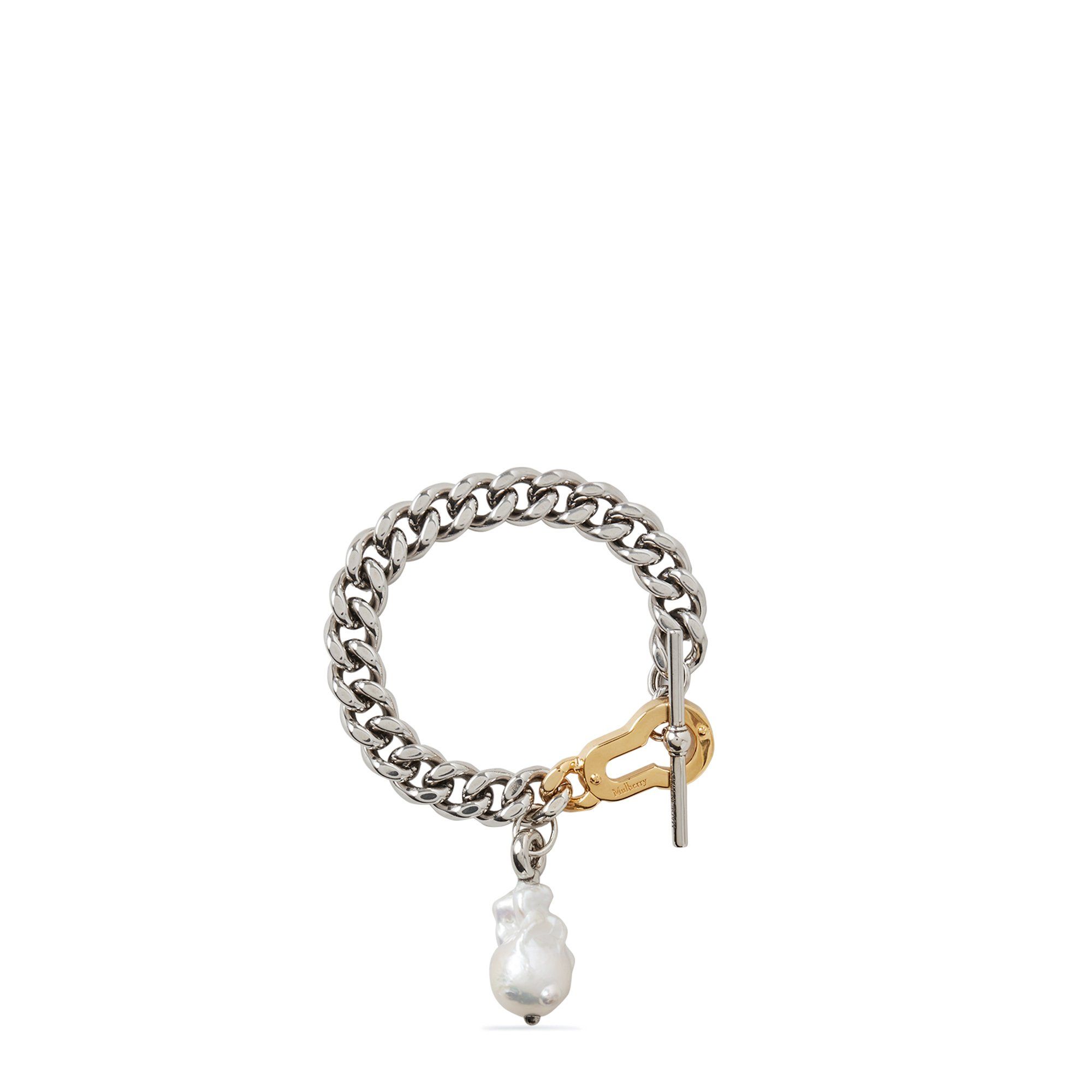 Mulberry Amberley Chunky Bracelet In Silver-gold