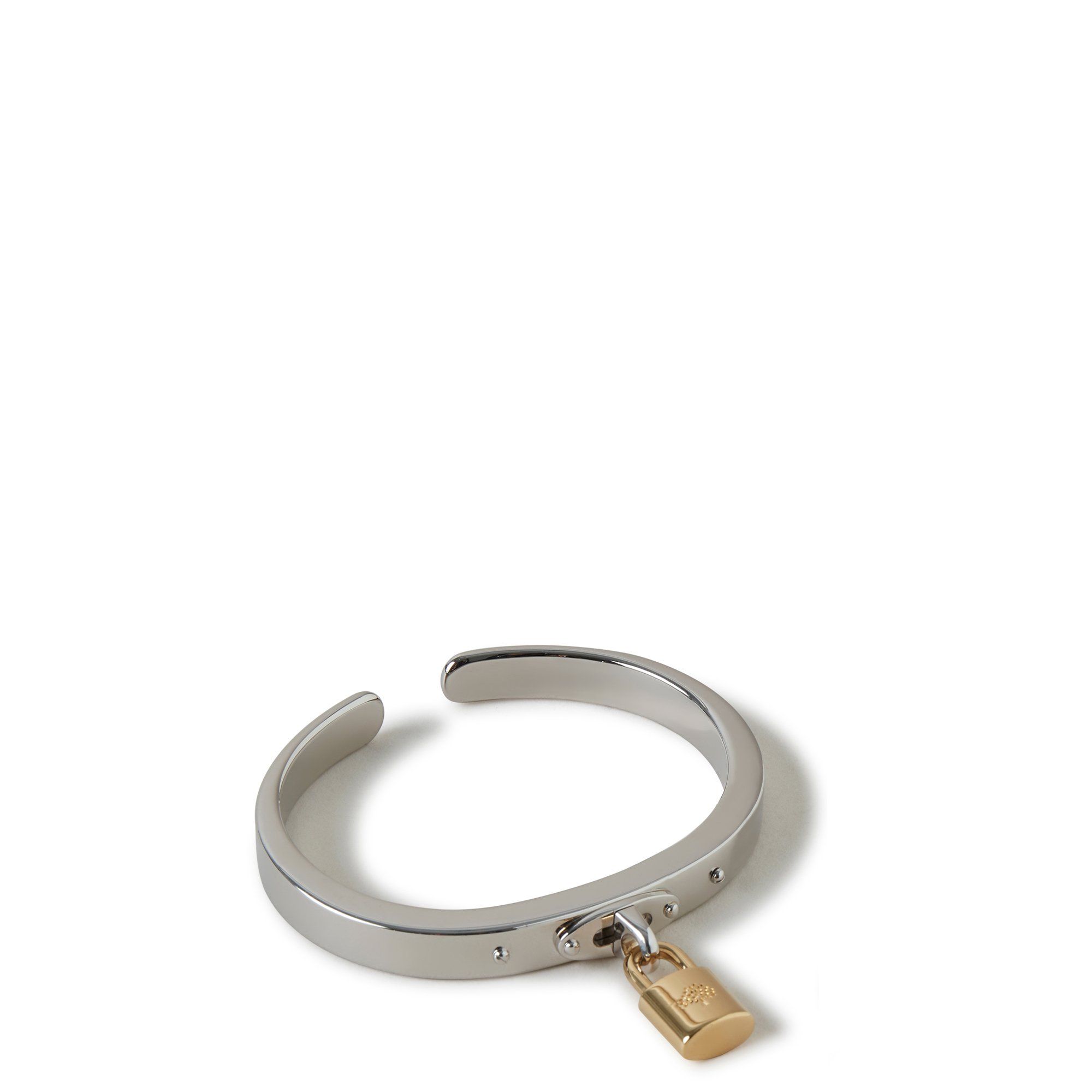 Mulberry Padlock Metal Bracelet In Silver ModeSens