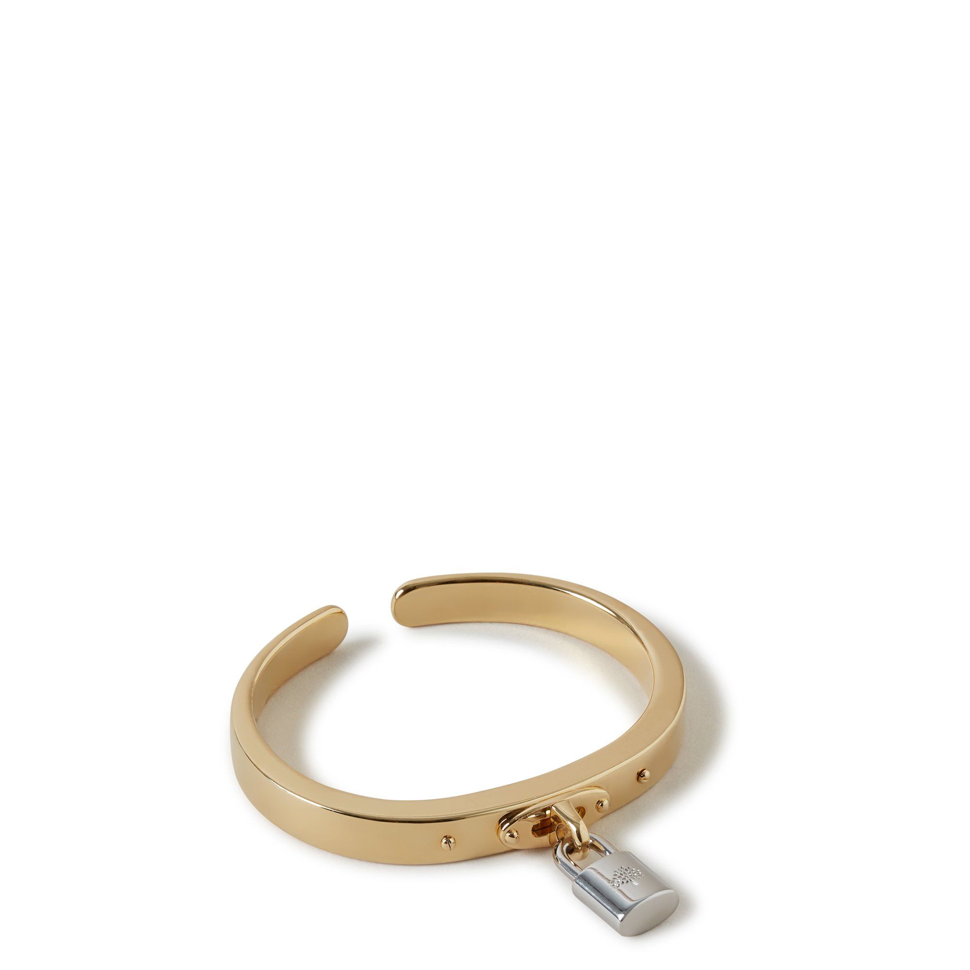 Mulberry Padlock Metal Bracelet In Gold