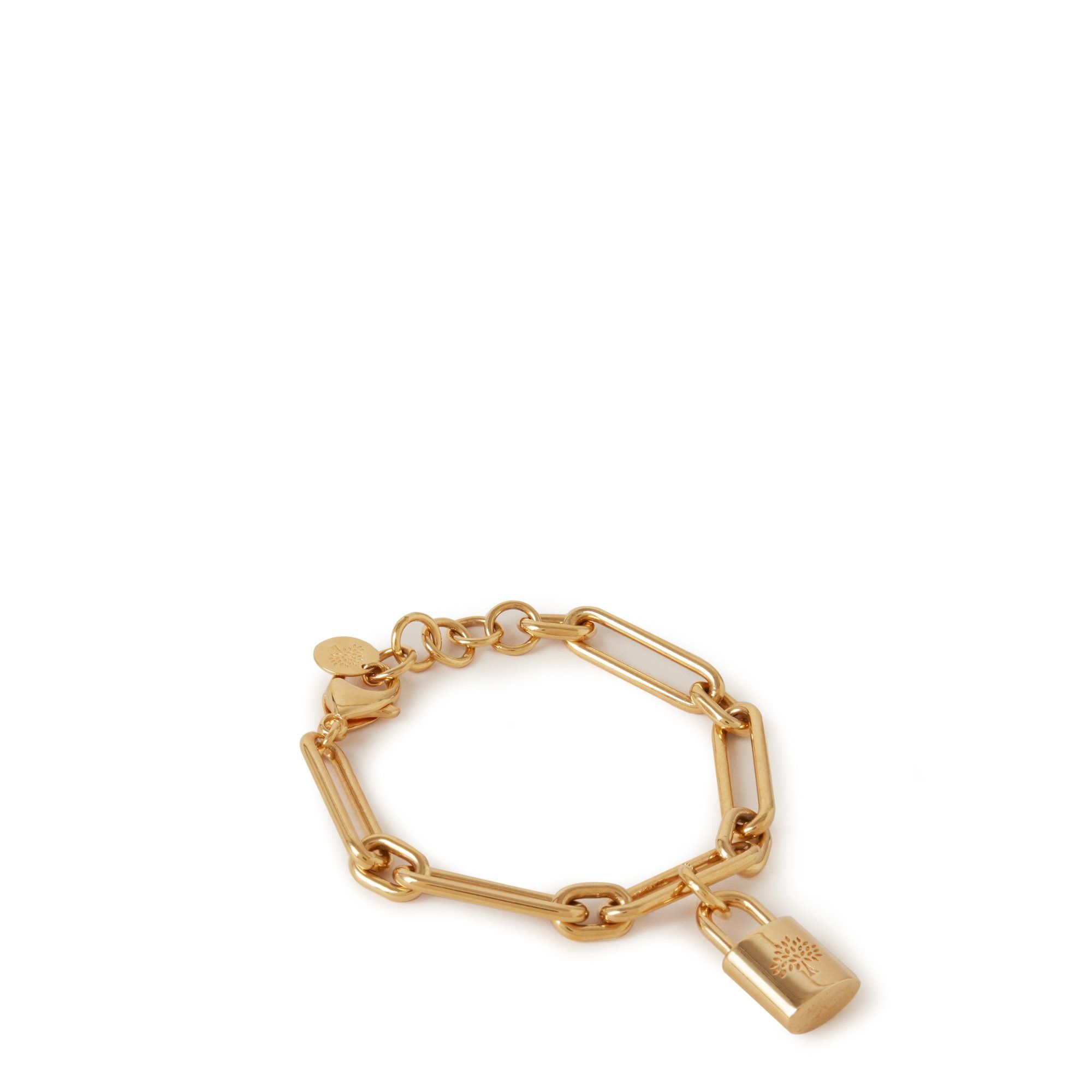 Mulberry Padlock Bracelet In Gold