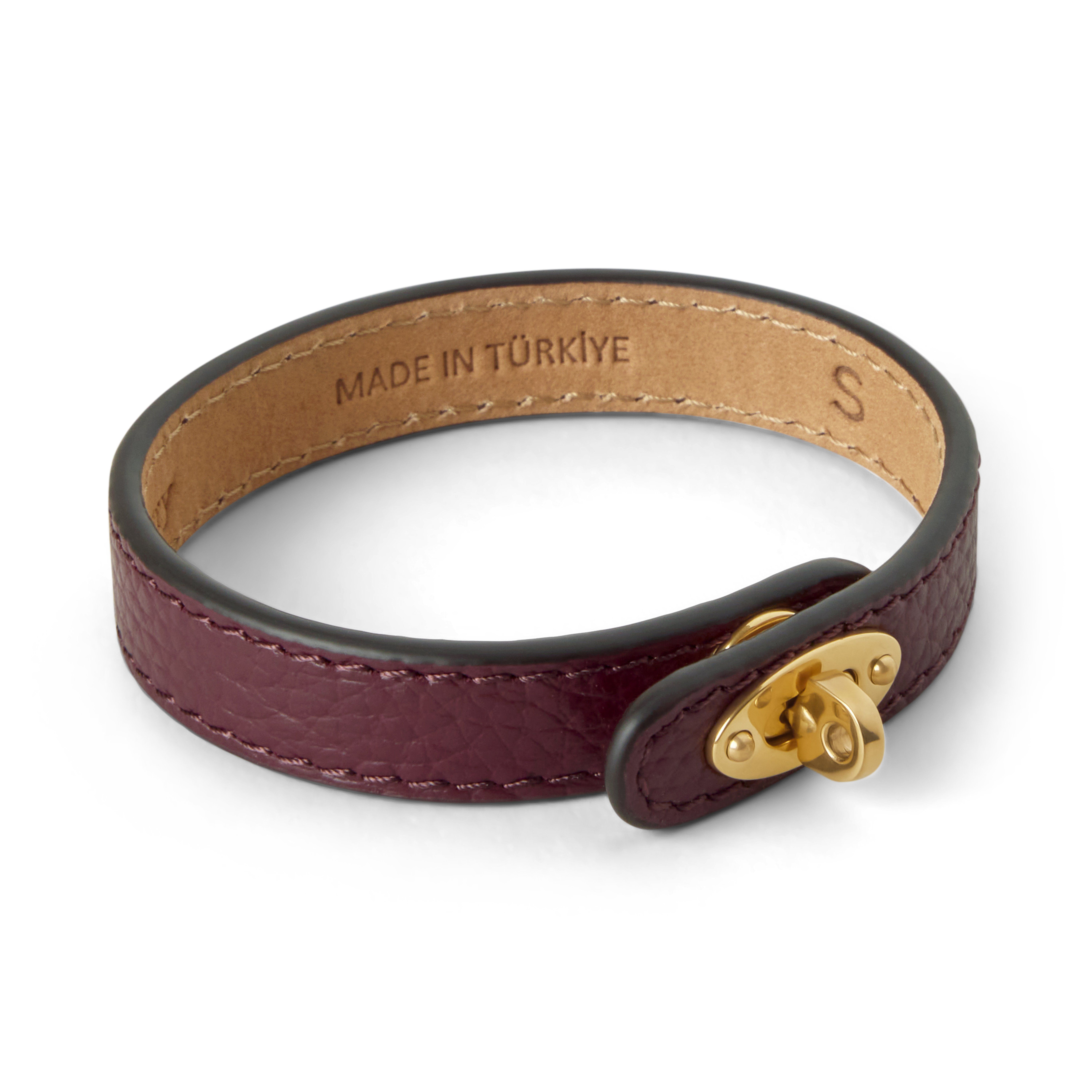 Mulberry Women's Bayswater Thin Bracelet Black Cherry