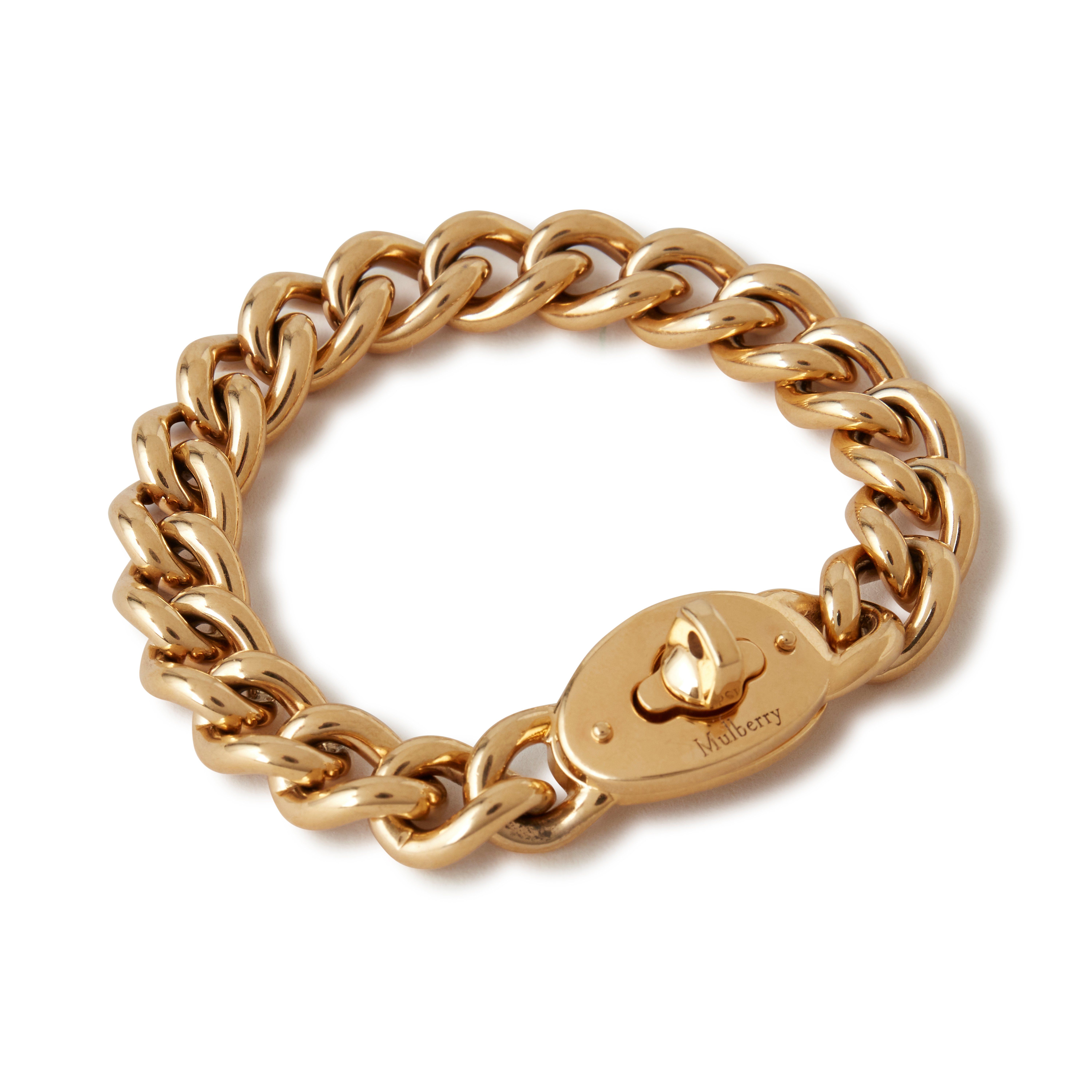 Mulberry Bayswater Chunky Chain Bracelet In Gold