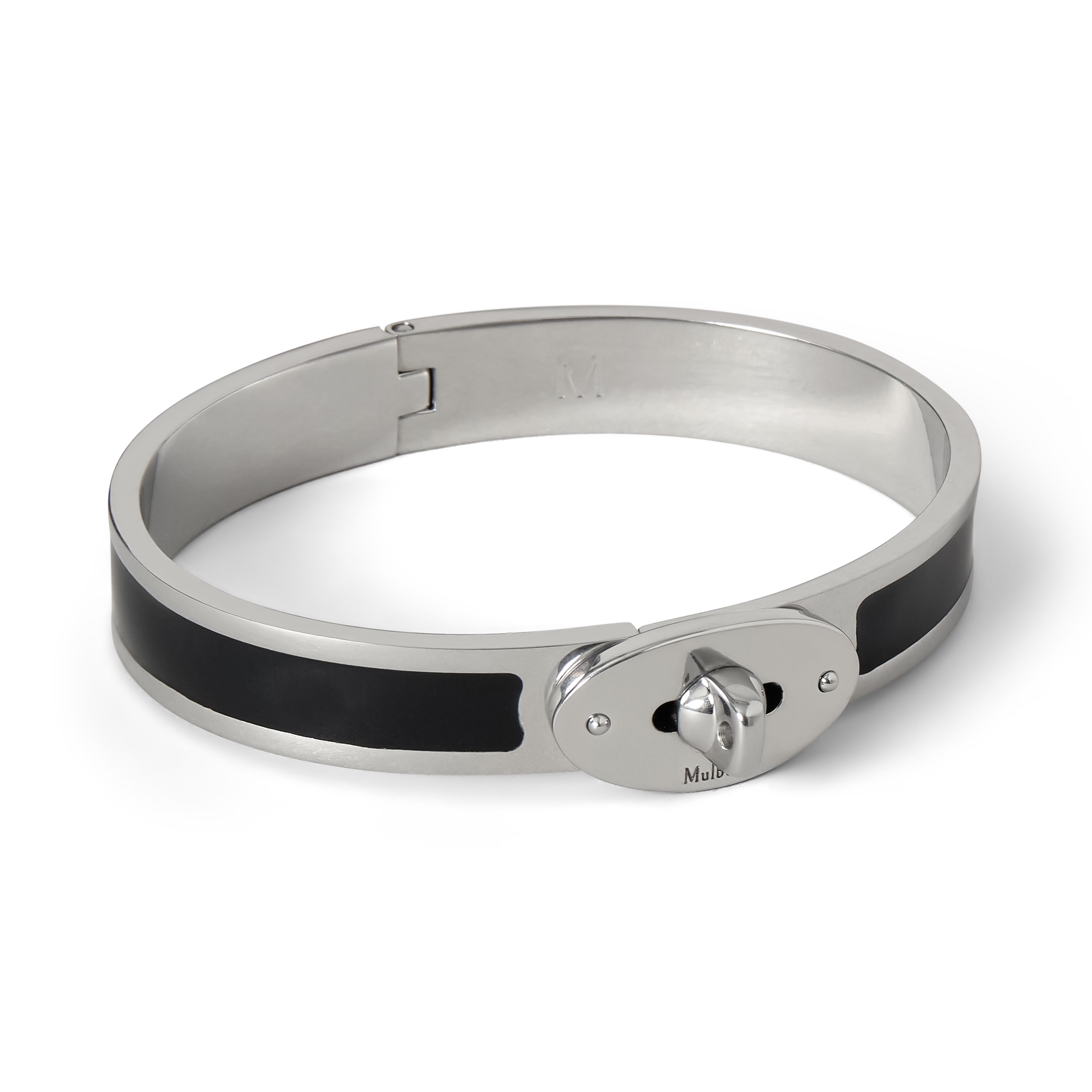 Mulberry Women's Bayswater Enamel Bracelet Black