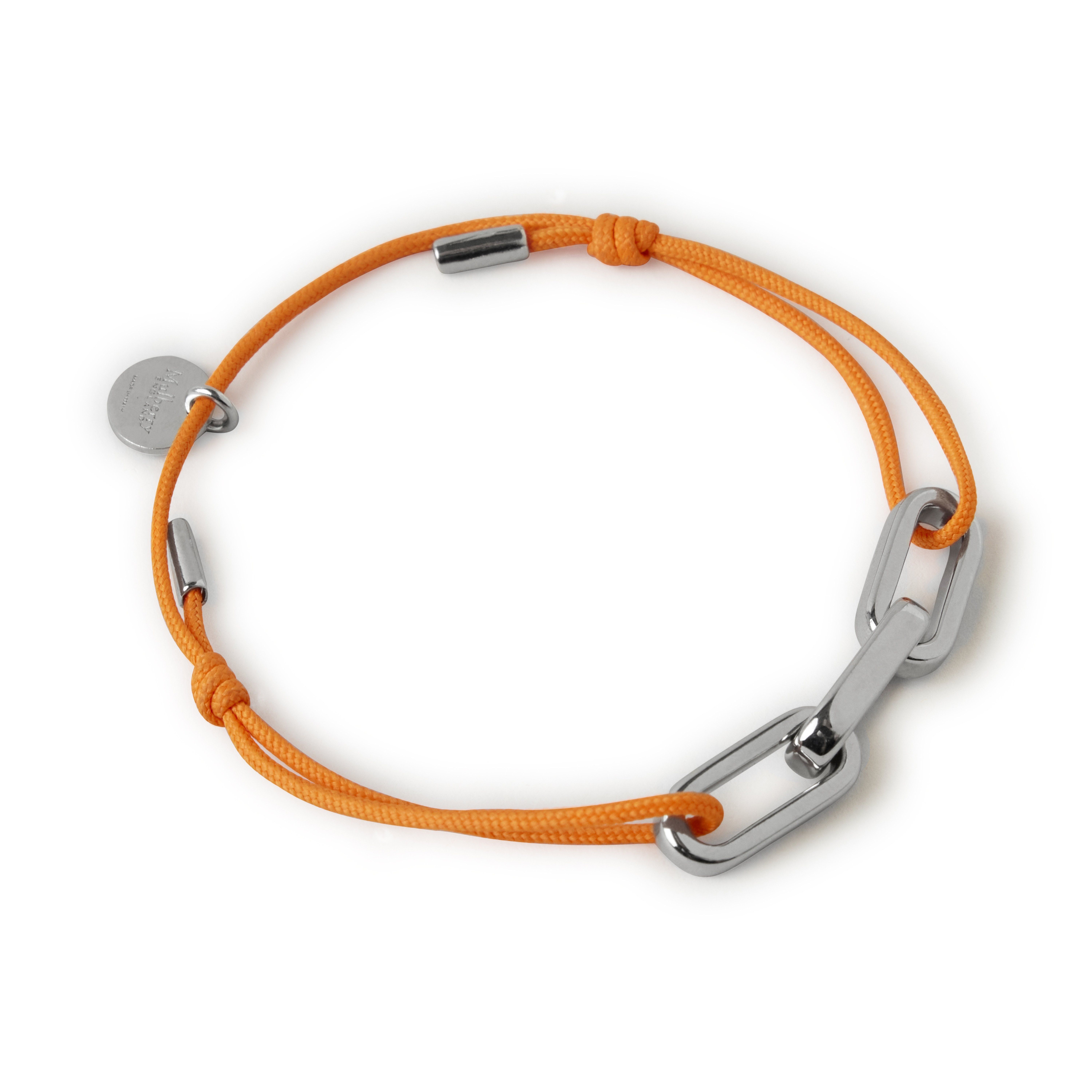 Shop Mulberry Softie Cord Bracelet In Bright Orange