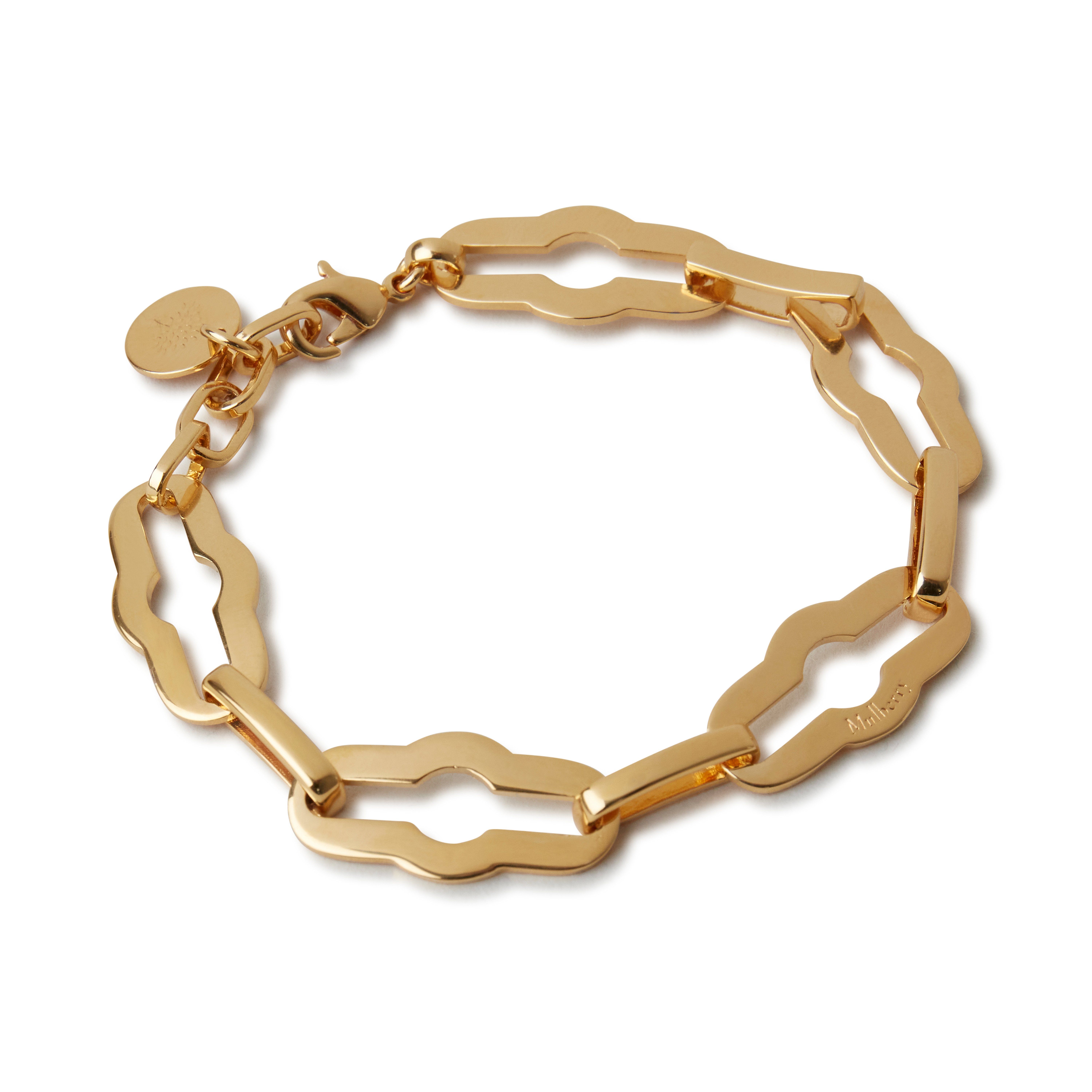 Shop Mulberry Pimlico Chain Bracelet In Gold