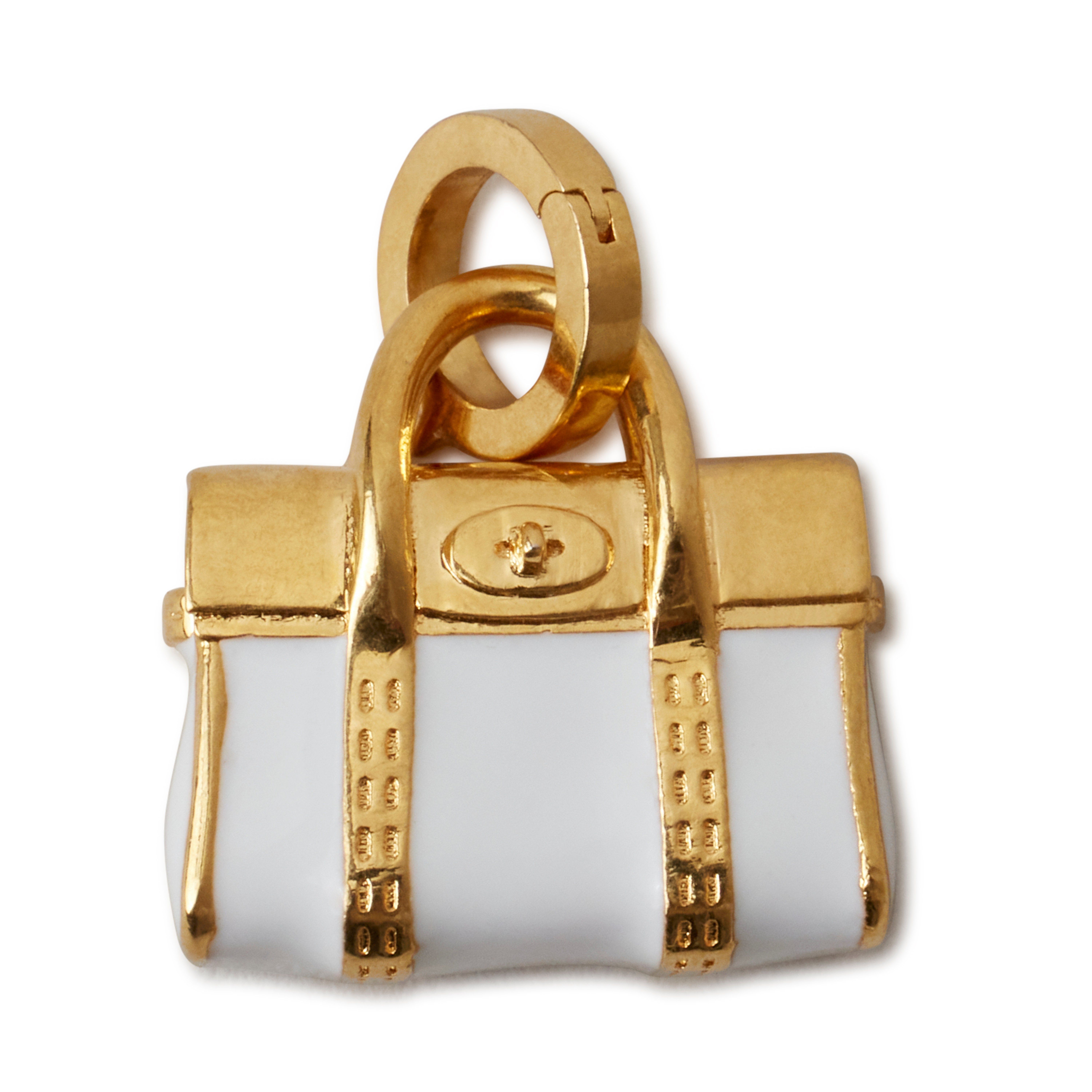 Mulberry Enamel Bayswater Charm In Gold