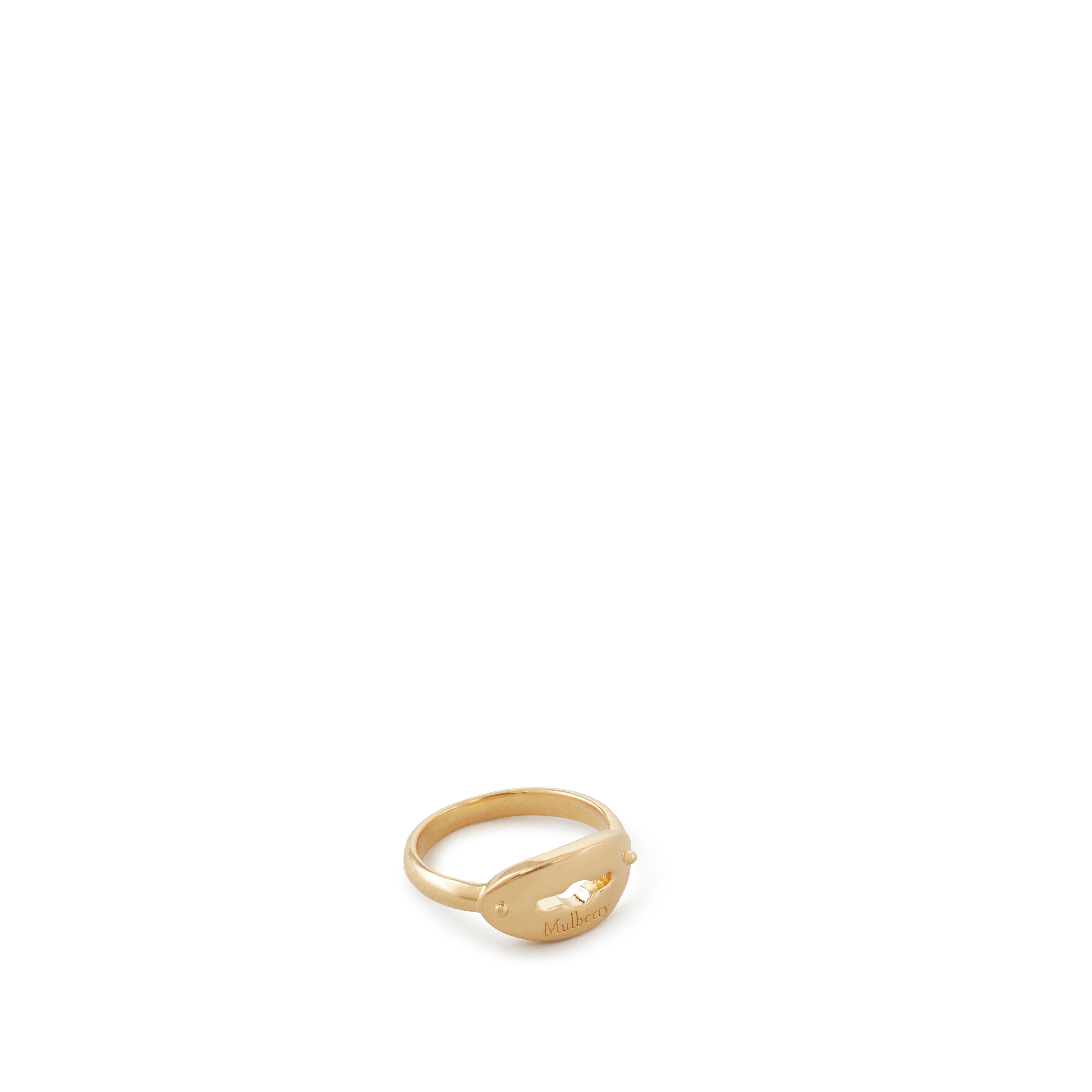 Mulberry Bayswater Small Ring In Gold