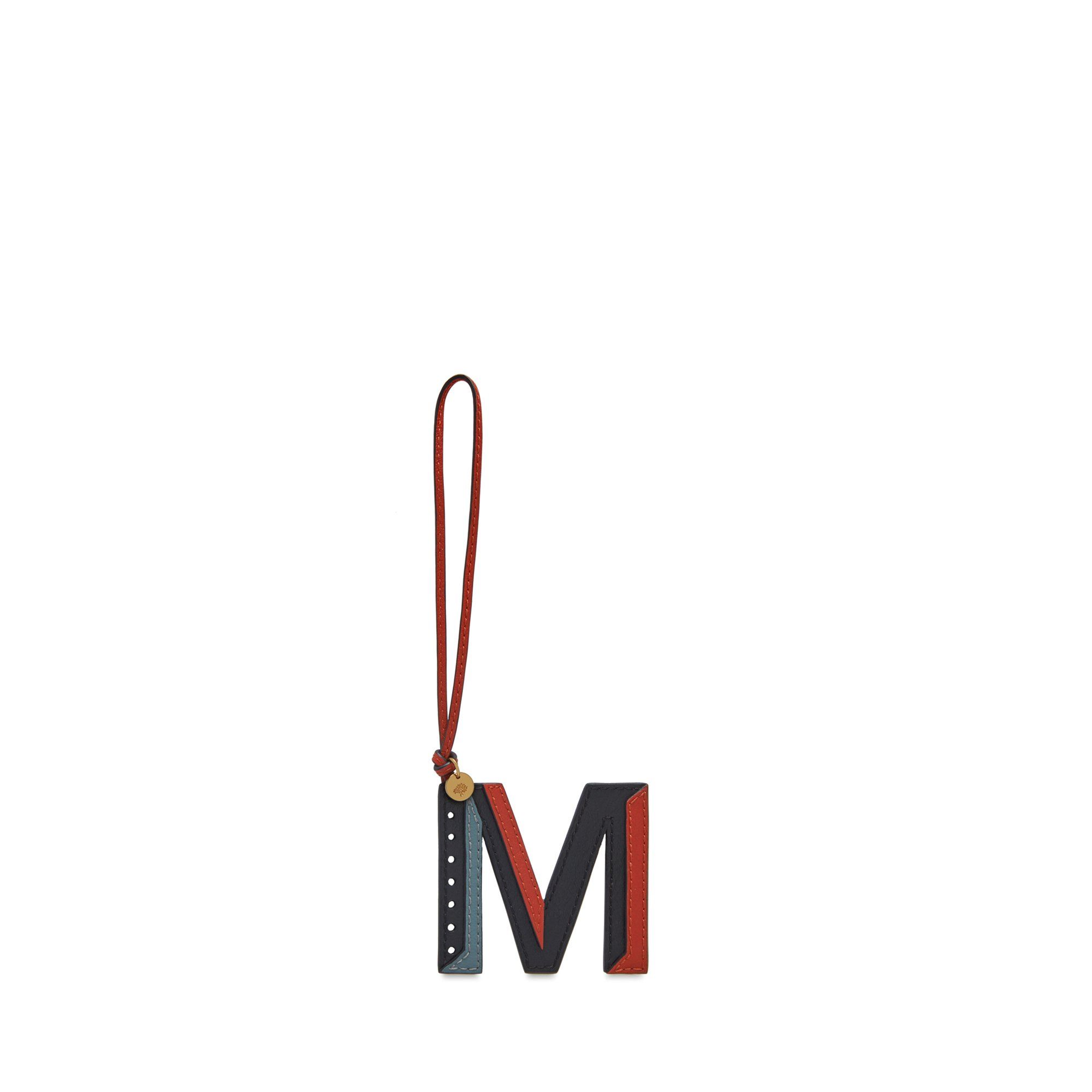 Mulberry Women's Tri-Colour Leather Keyring - M Black