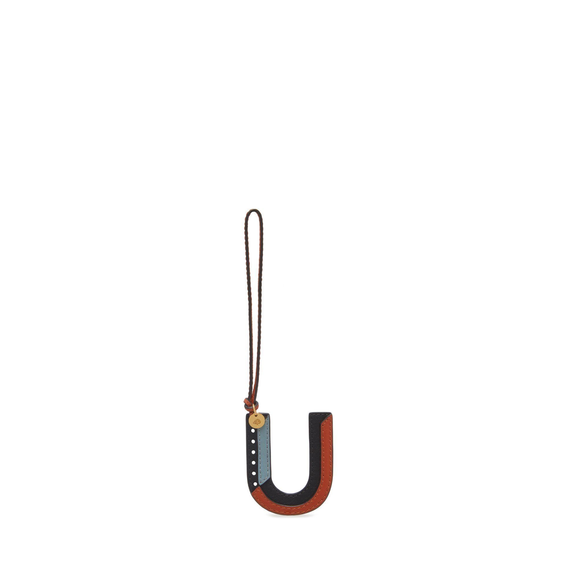 Mulberry Women's Tri-Colour Leather Keyring - U Black