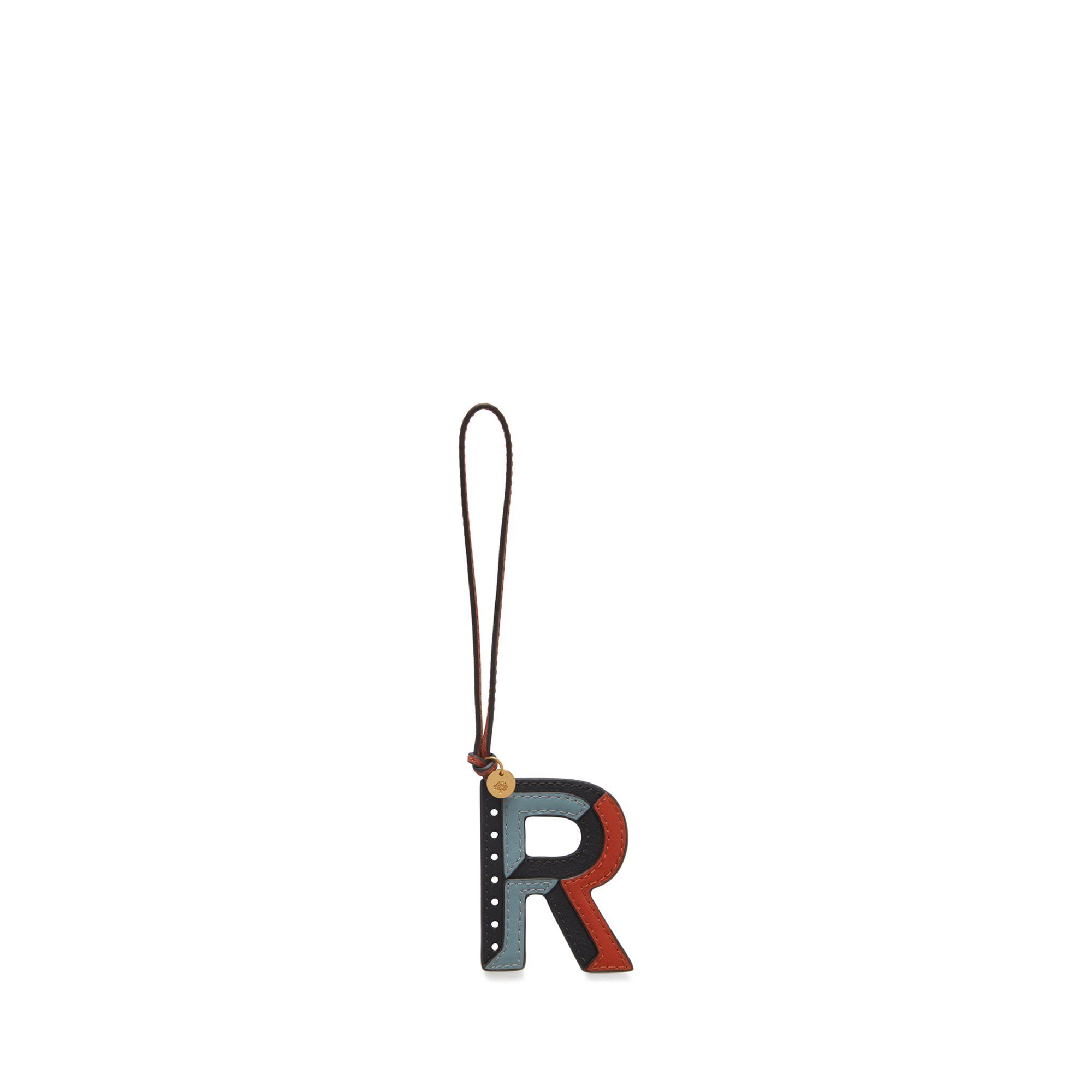 Mulberry Women's Tri-Colour Leather Keyring - R Black