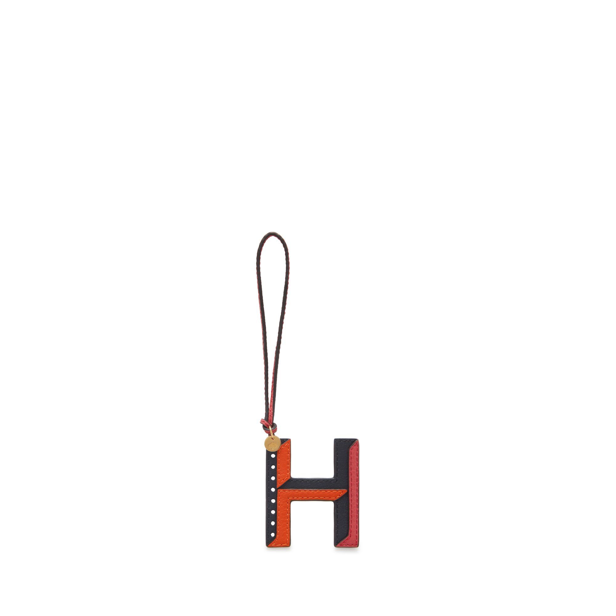 Mulberry Women's Tri-Colour Leather Keyring - H Midnight