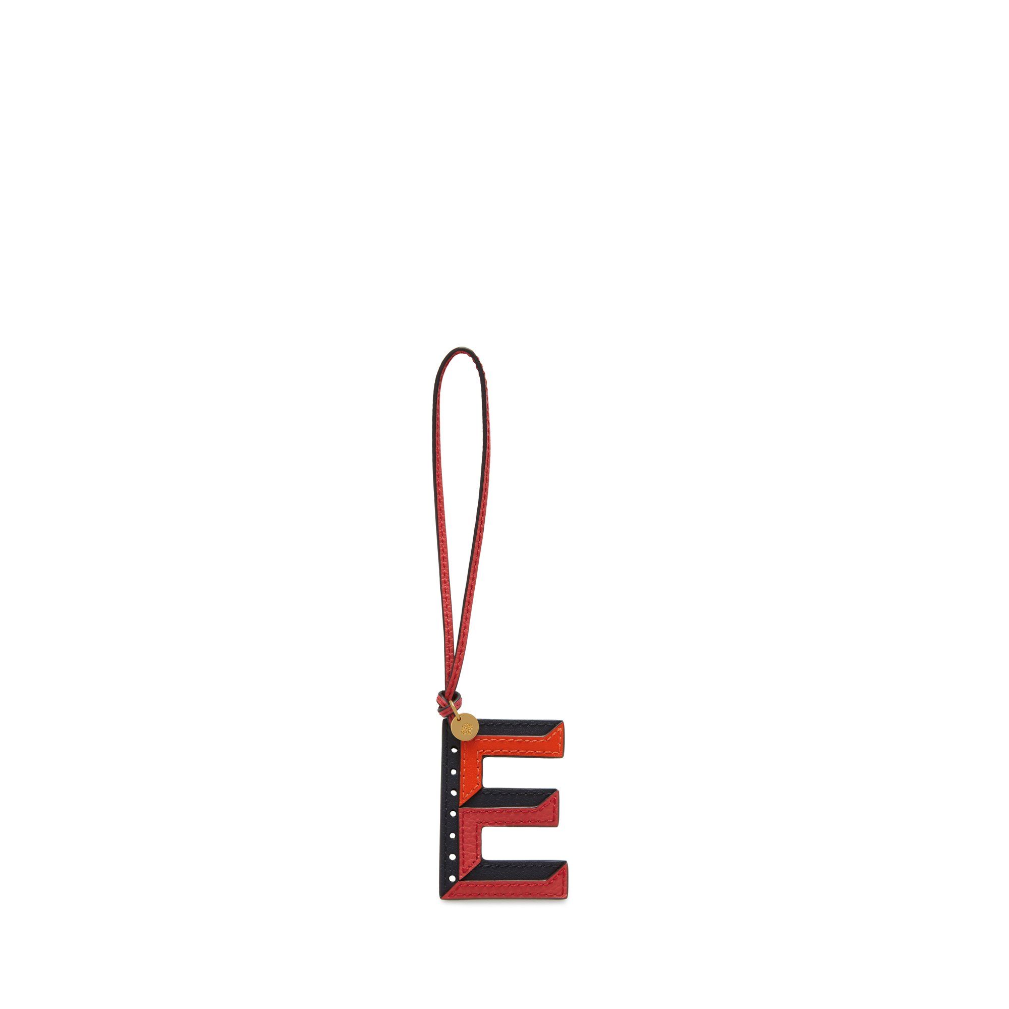Mulberry Women's Tri-Colour Leather Keyring - E Midnight