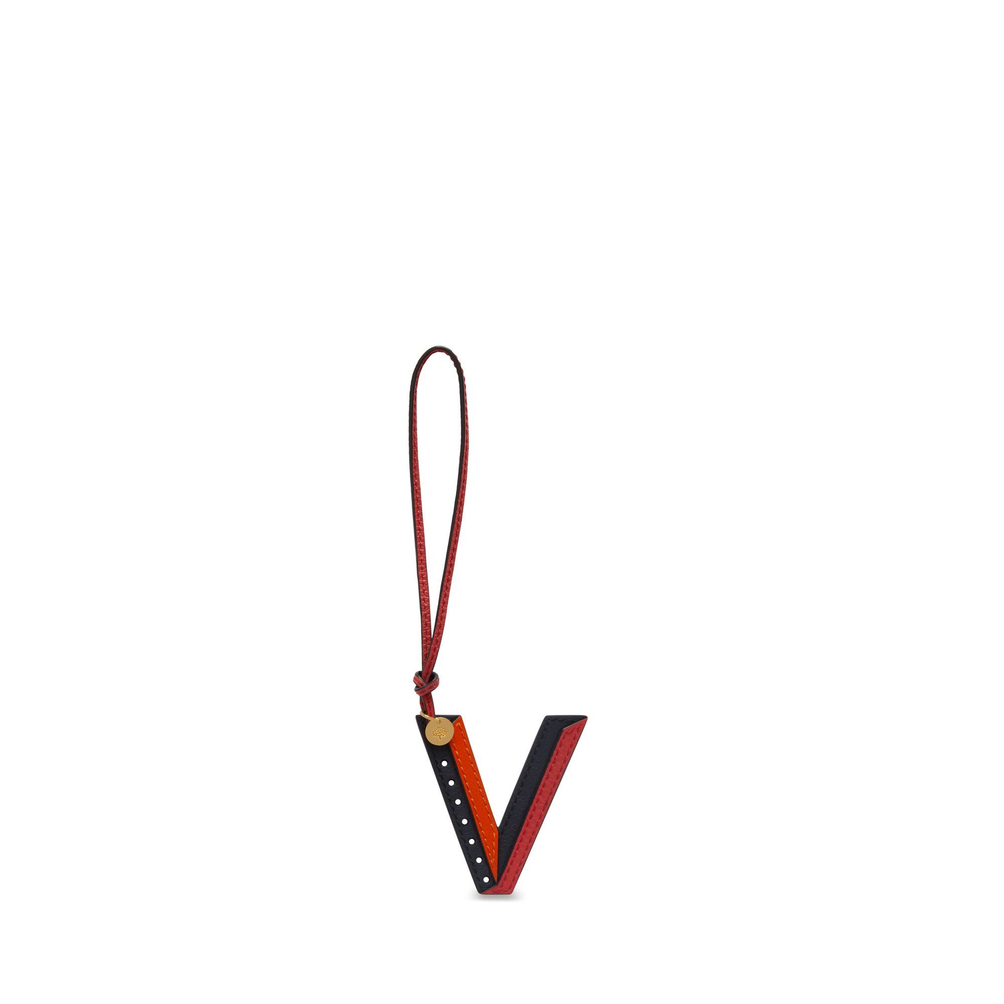 Mulberry Women's Tri-Colour Leather Keyring - V Midnight