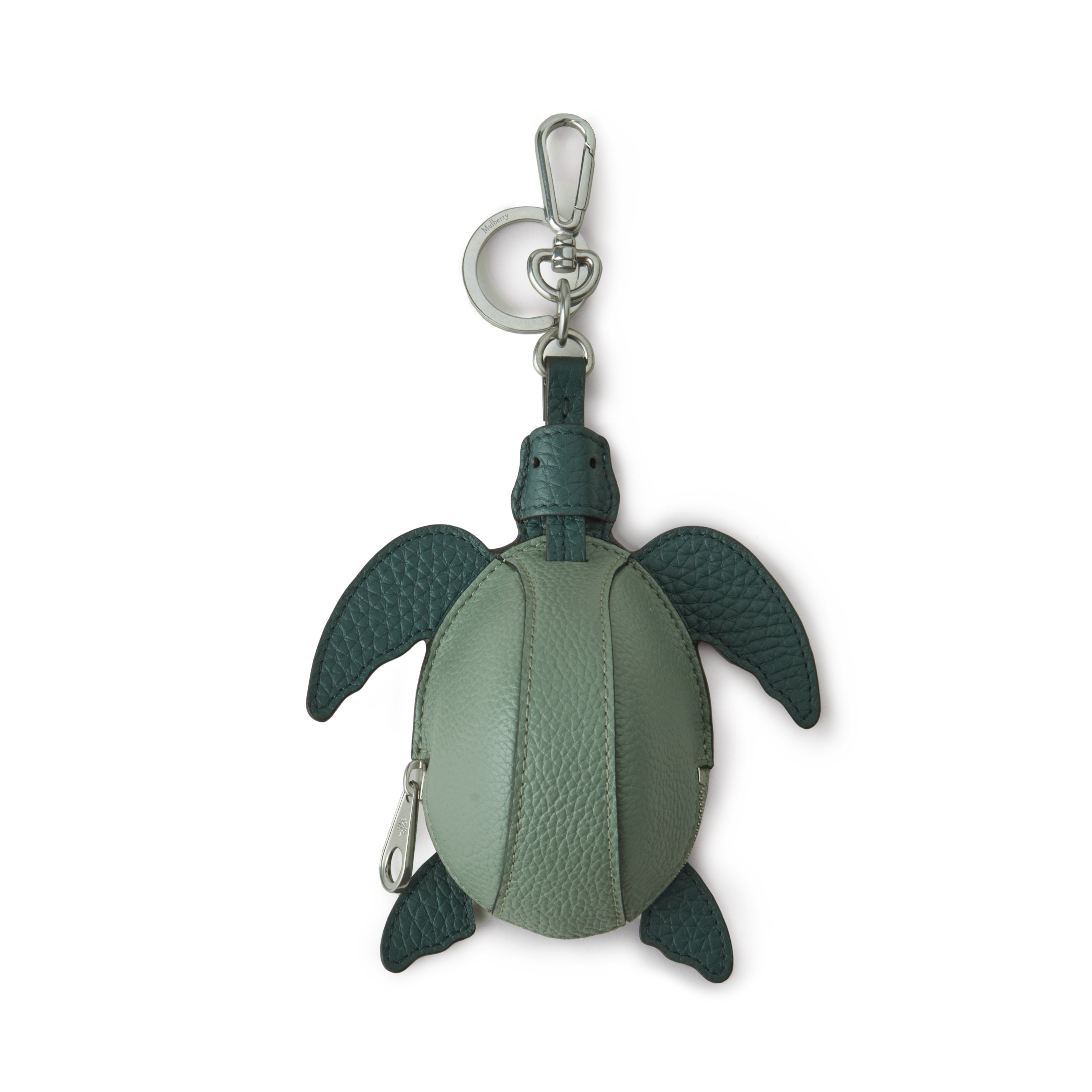 Mulberry Men's Case Keyring - Turtle Cambridge Green