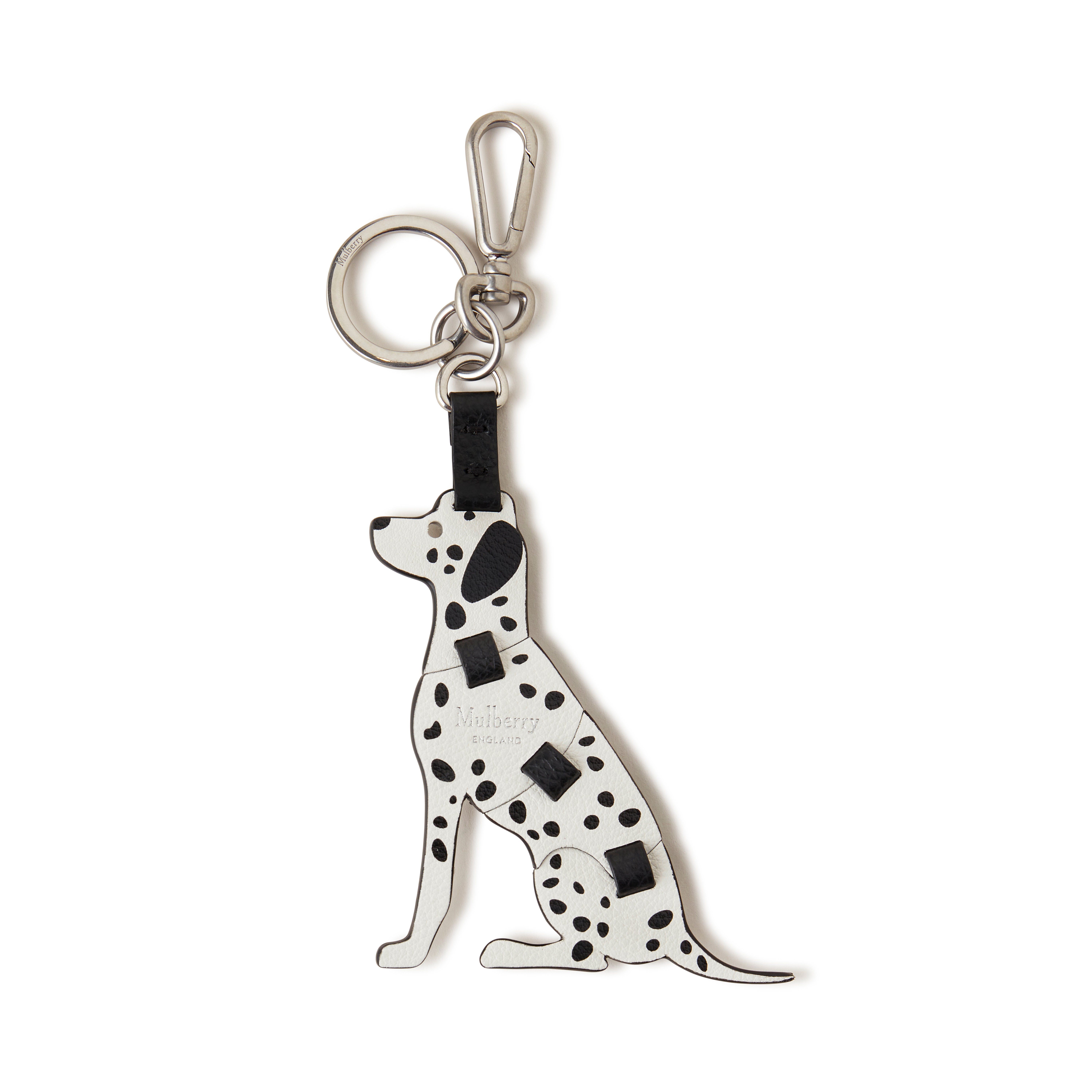 Mulberry Women's Puzzle Keyring - Dalmatian Black-White