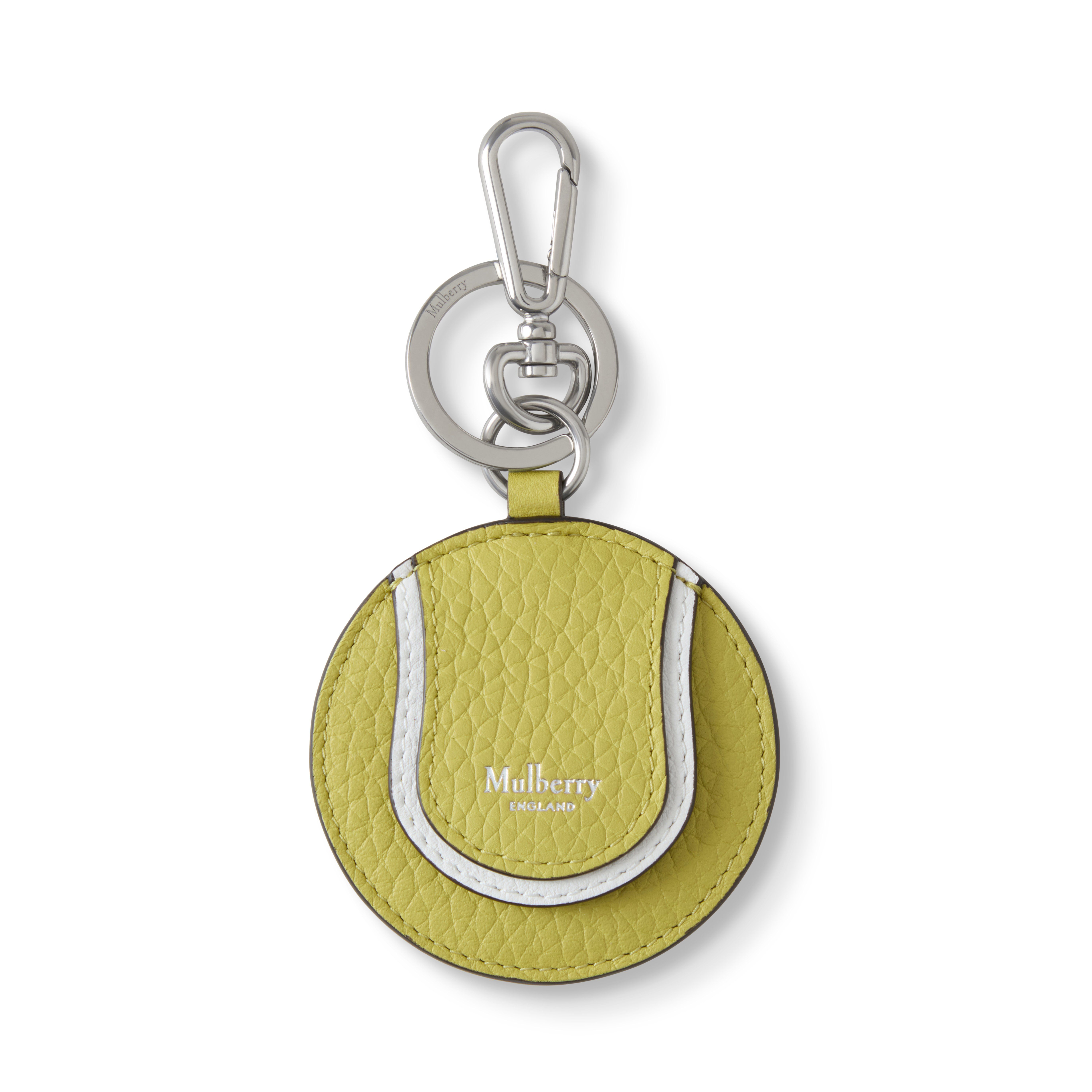 Mulberry Men's Tennis Ball Airtag Keyring Meadow Green