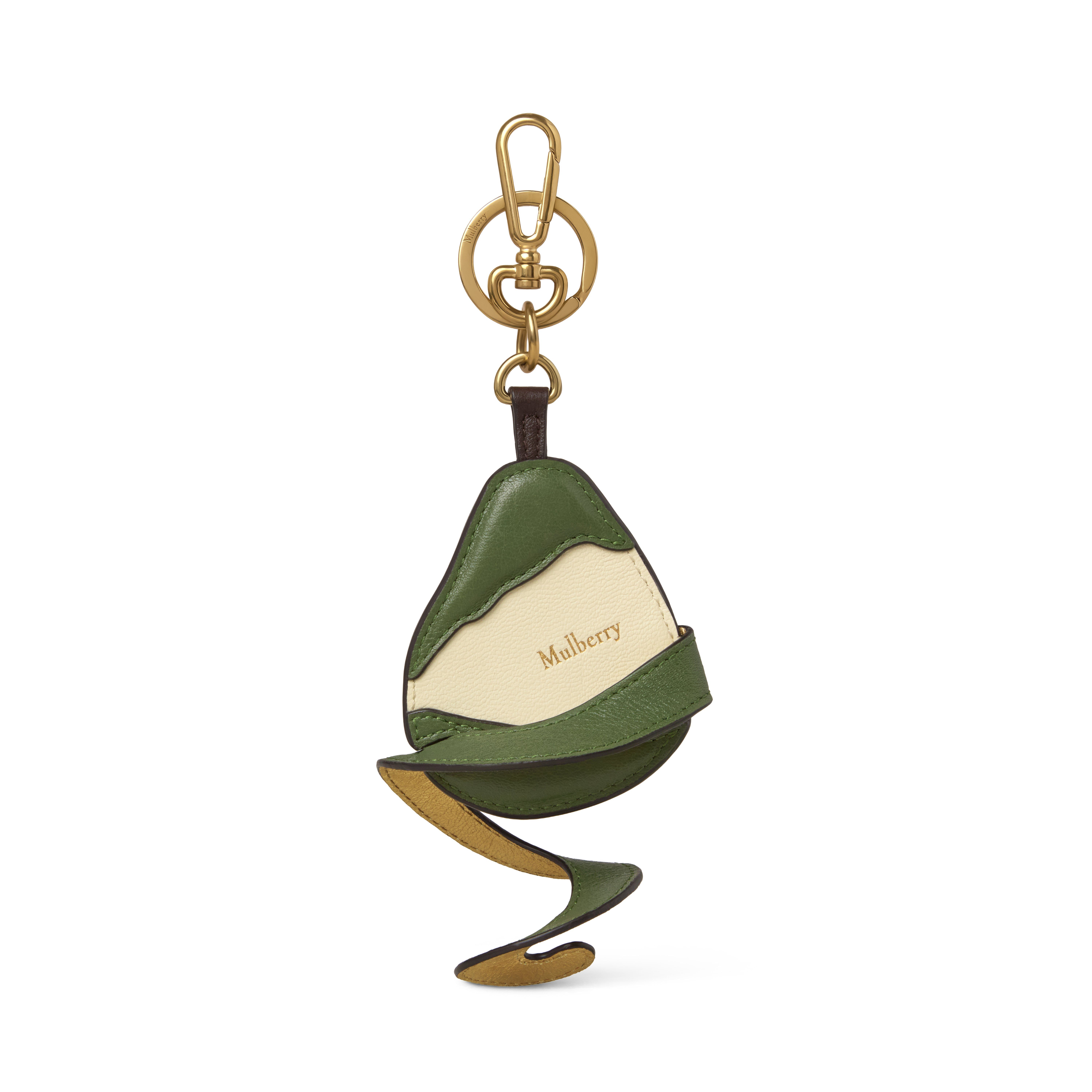 Mulberry Women's Peeling Fruit Keyring - Pear Eggshell