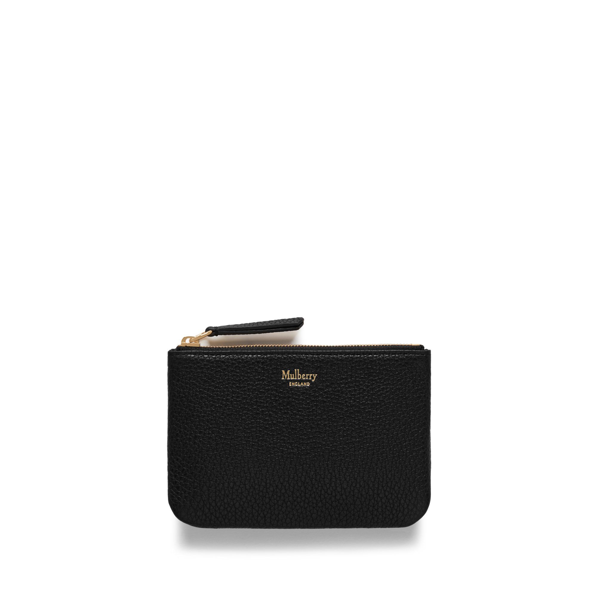 Mulberry Small Zip Coin Pouch In Black