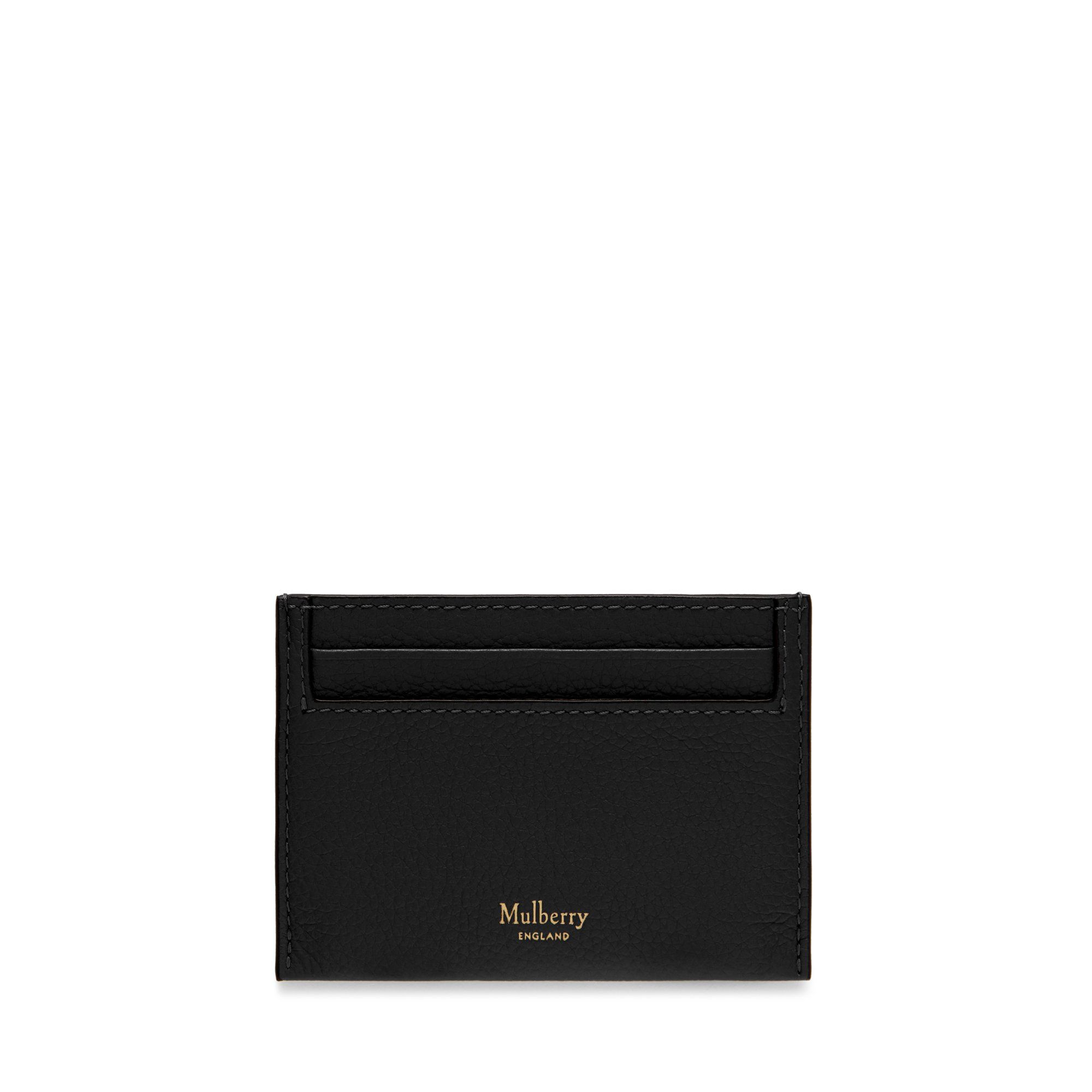 Mulberry Leather Card Case In Black