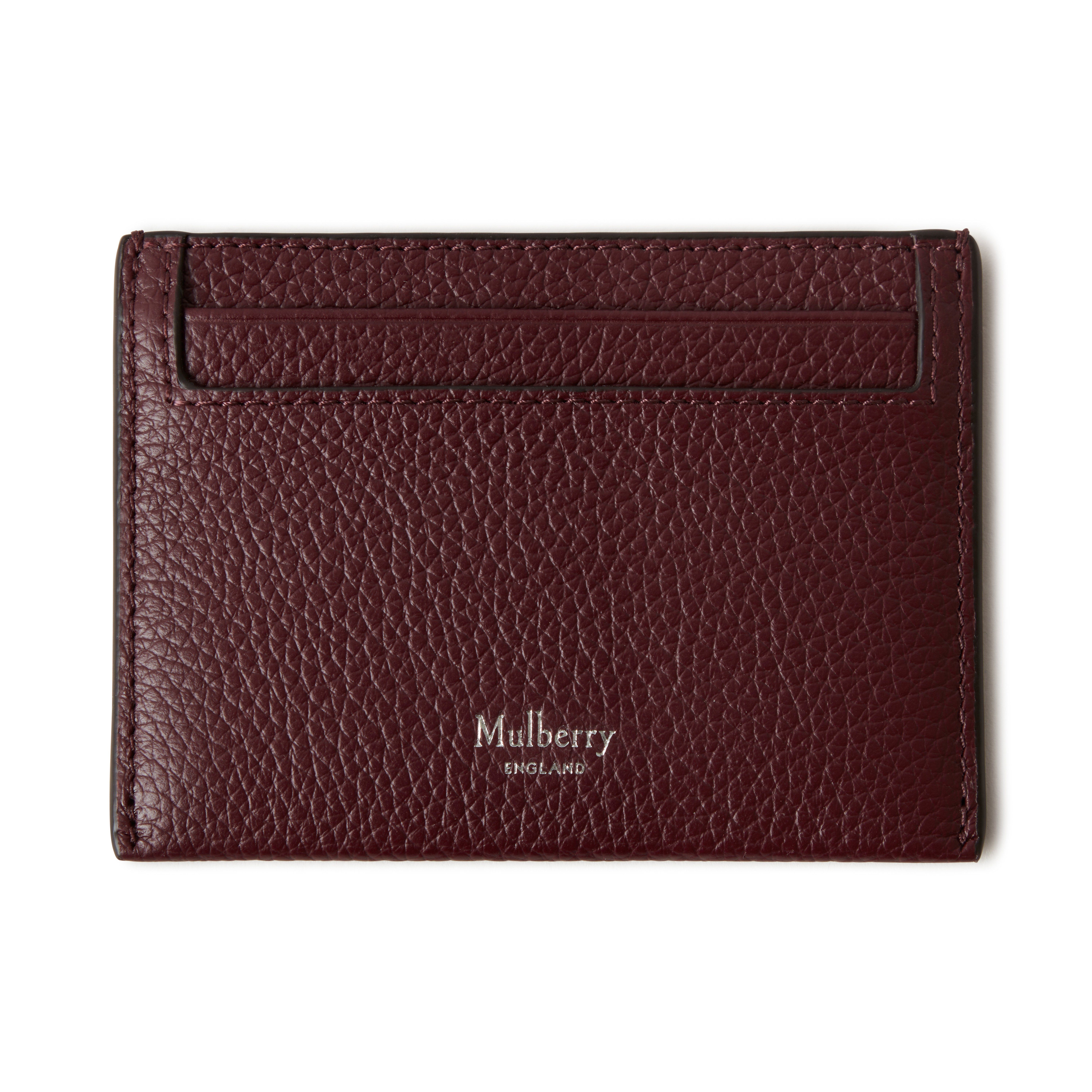 Shop Mulberry Credit Card Slip In Black Cherry