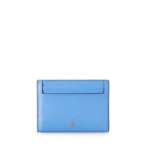 Credit Card Slip Poplin Blue Small Classic Grain