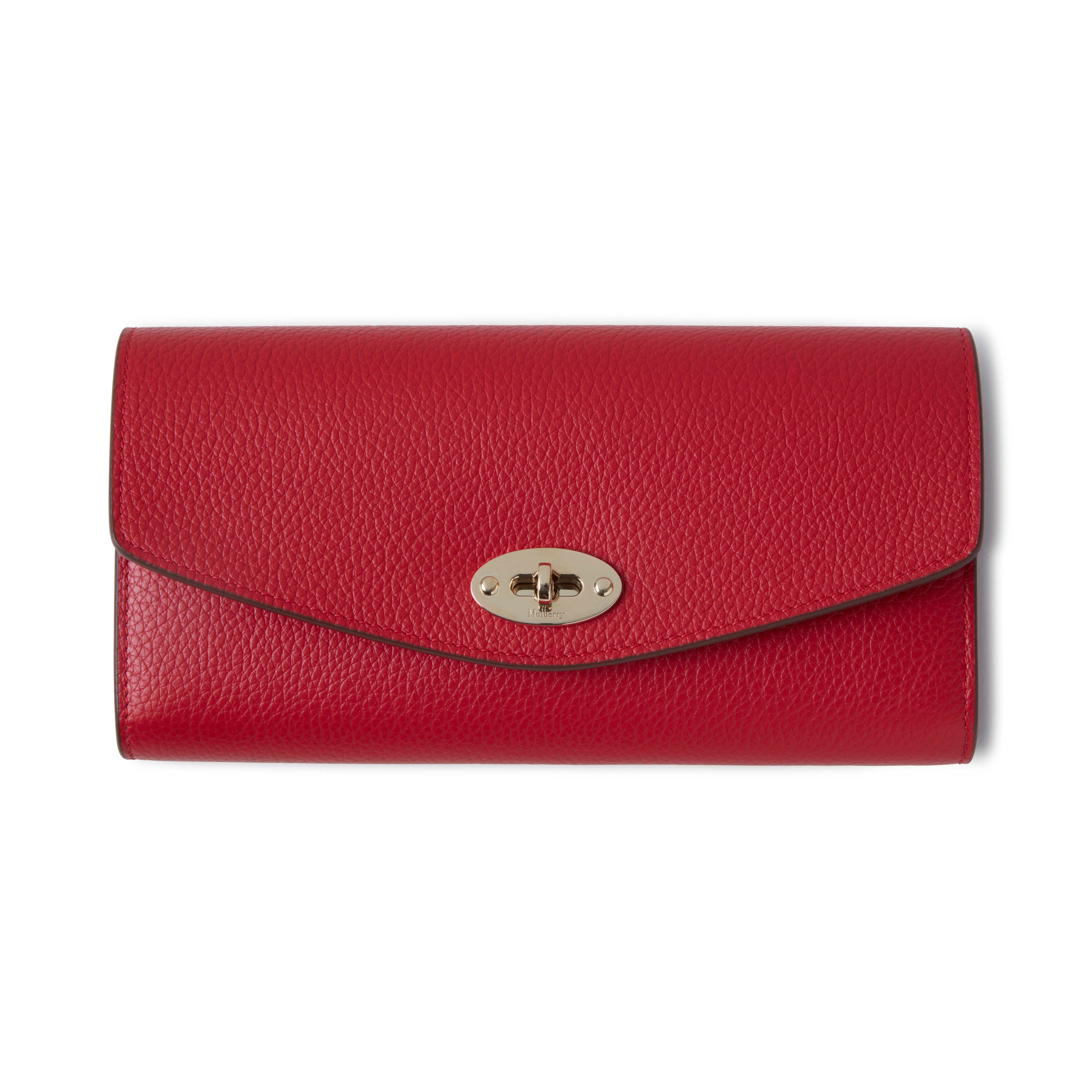 Mulberry Darley Wallet In Scarlet Red