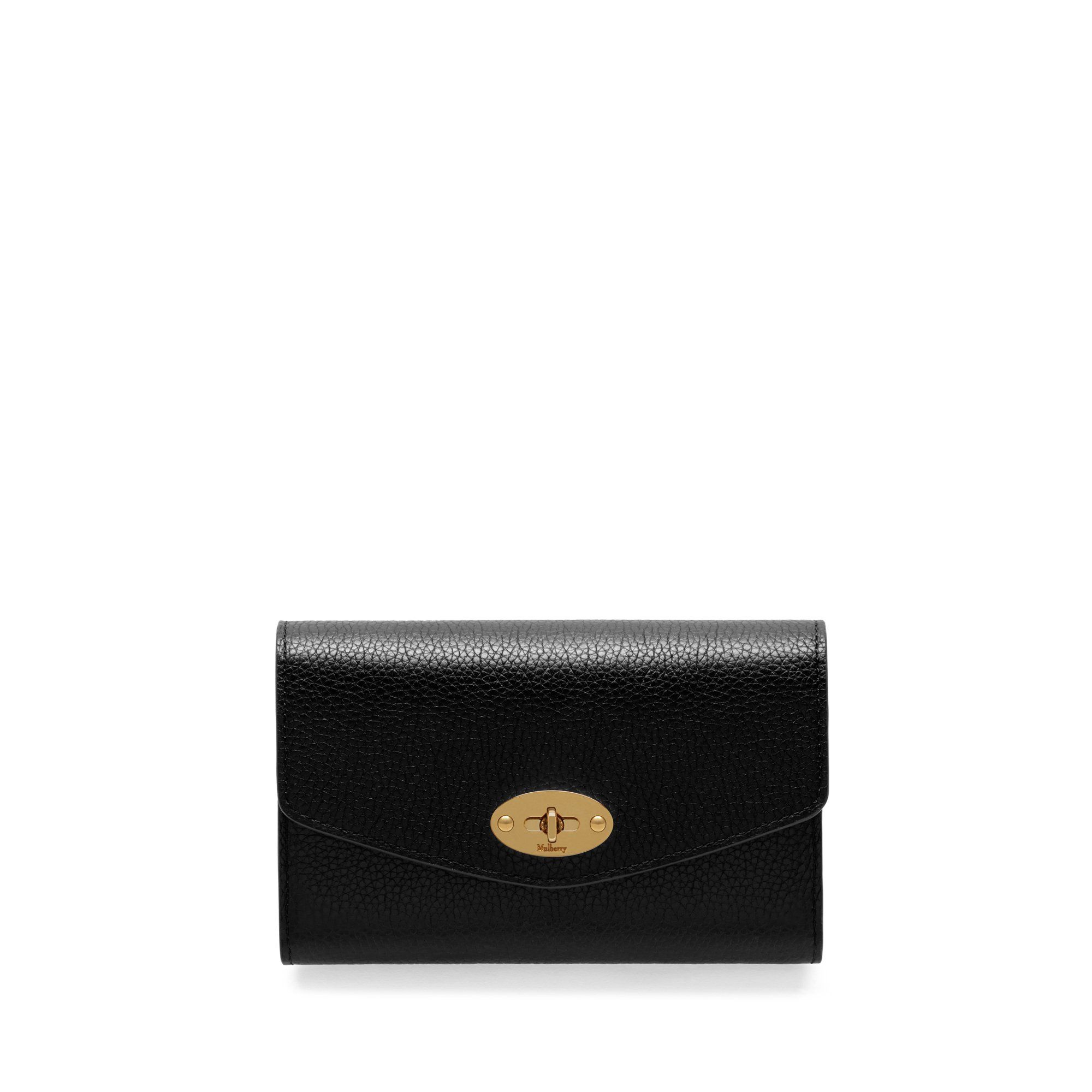 Mulberry Medium Darley Wallet In Black