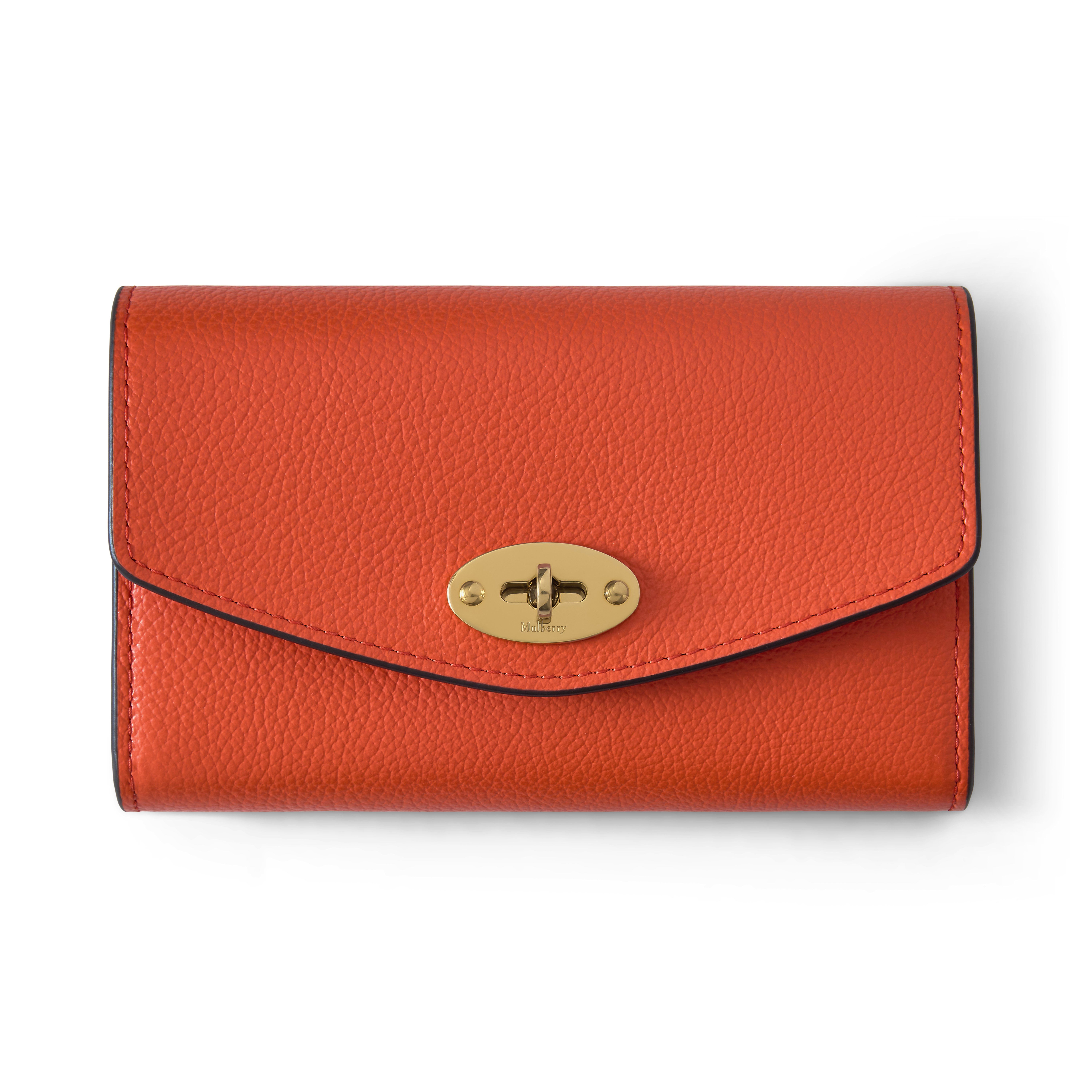 Mulberry Women's Medium Darley Wallet Coral Orange