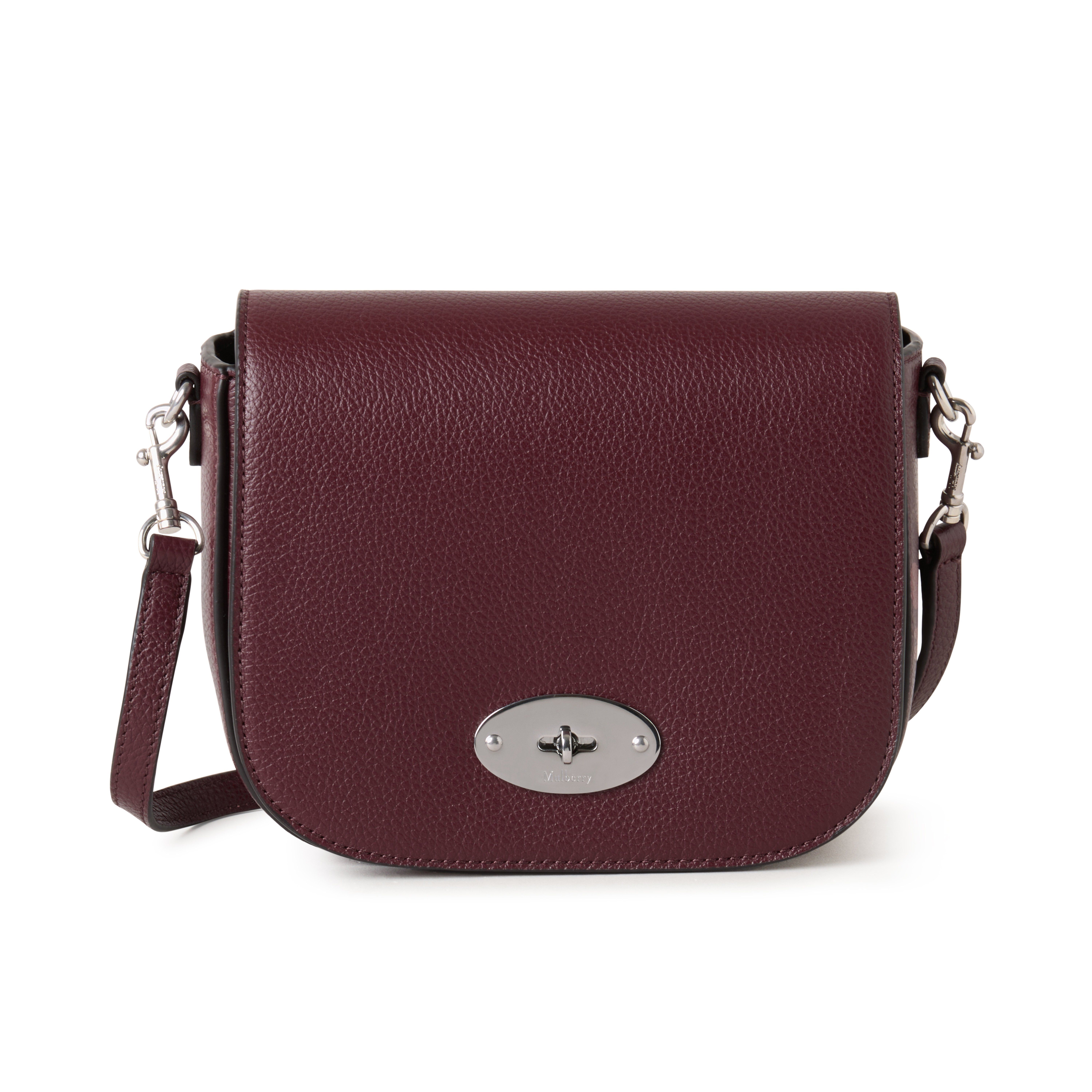 Mulberry Small Darley Satchel In Black Cherry