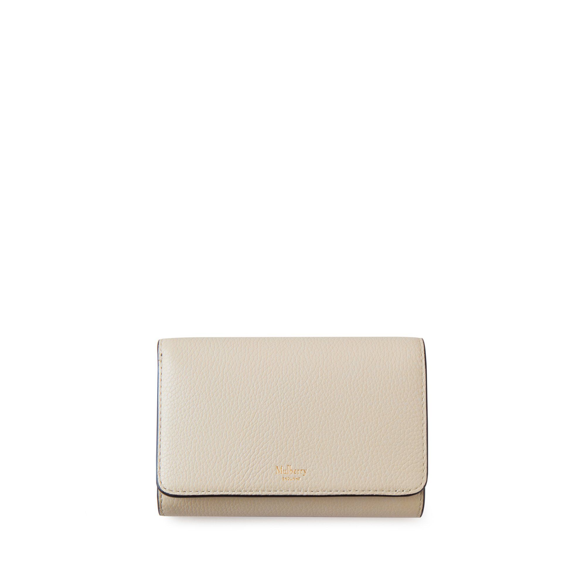Mulberry Medium Continental French Purse In Chalk