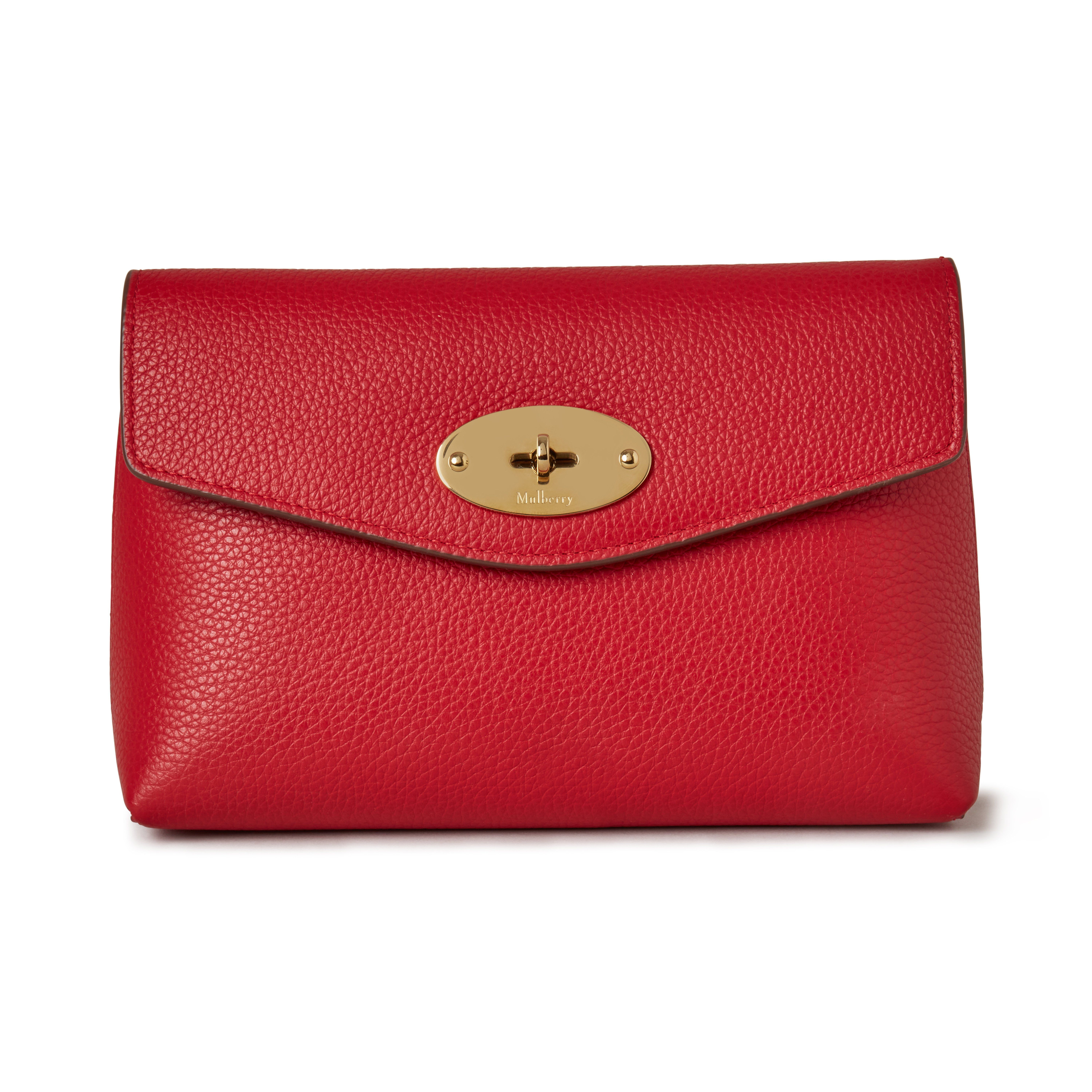 Mulberry Darley Cosmetic Pouch In Red