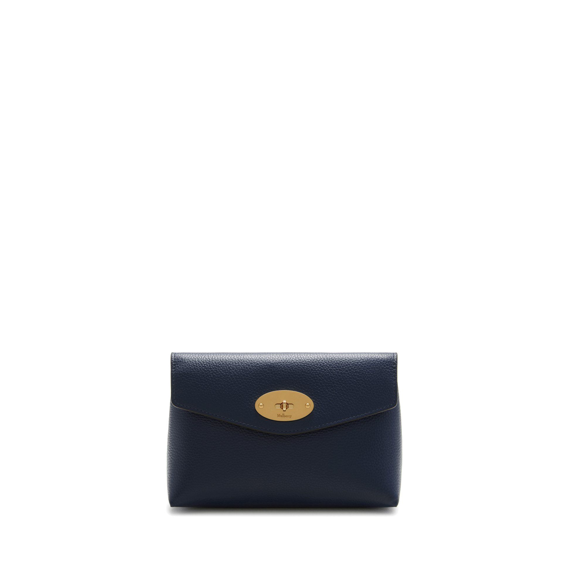 Mulberry Darley Cosmetic Pouch In Bright Navy