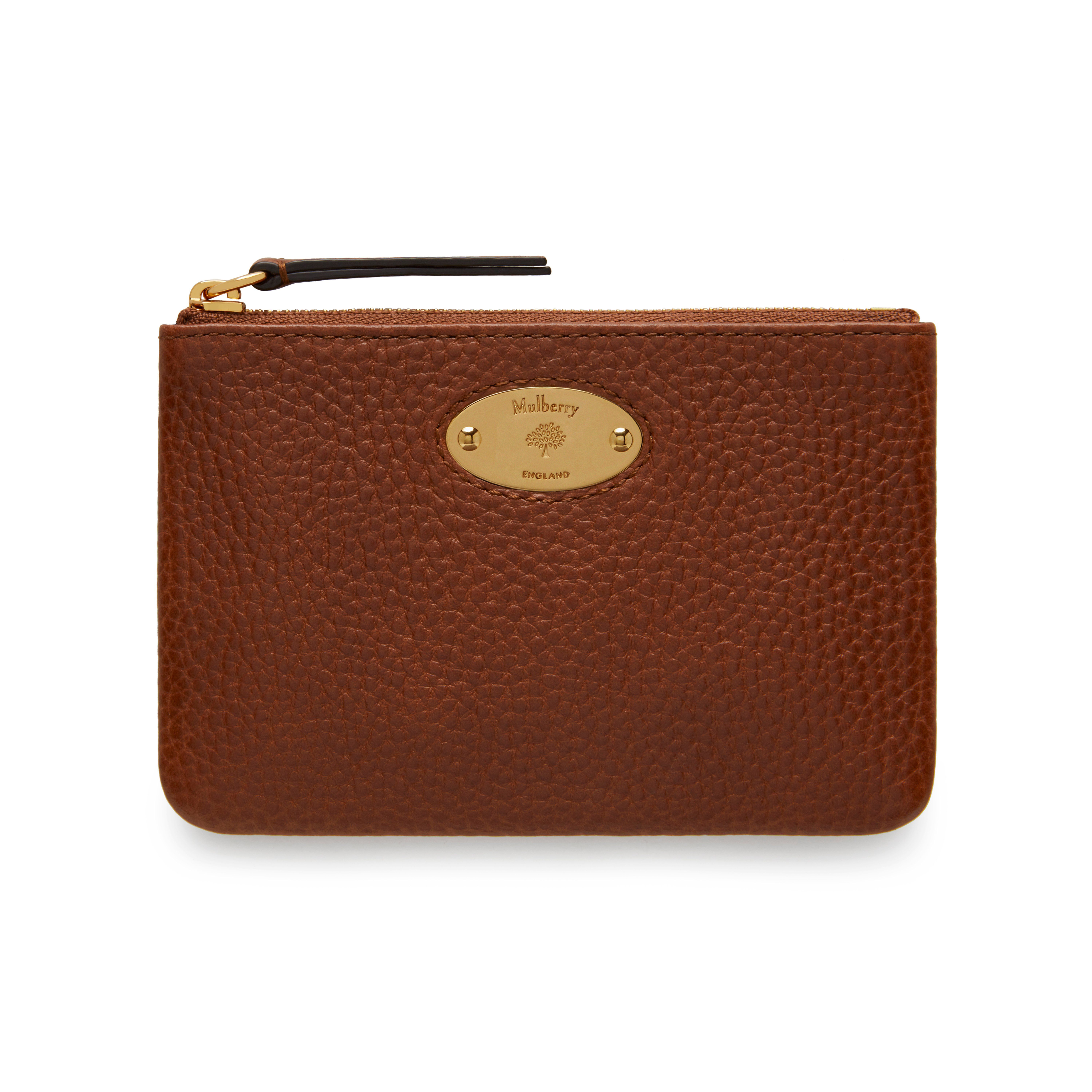 tan leather coin purse