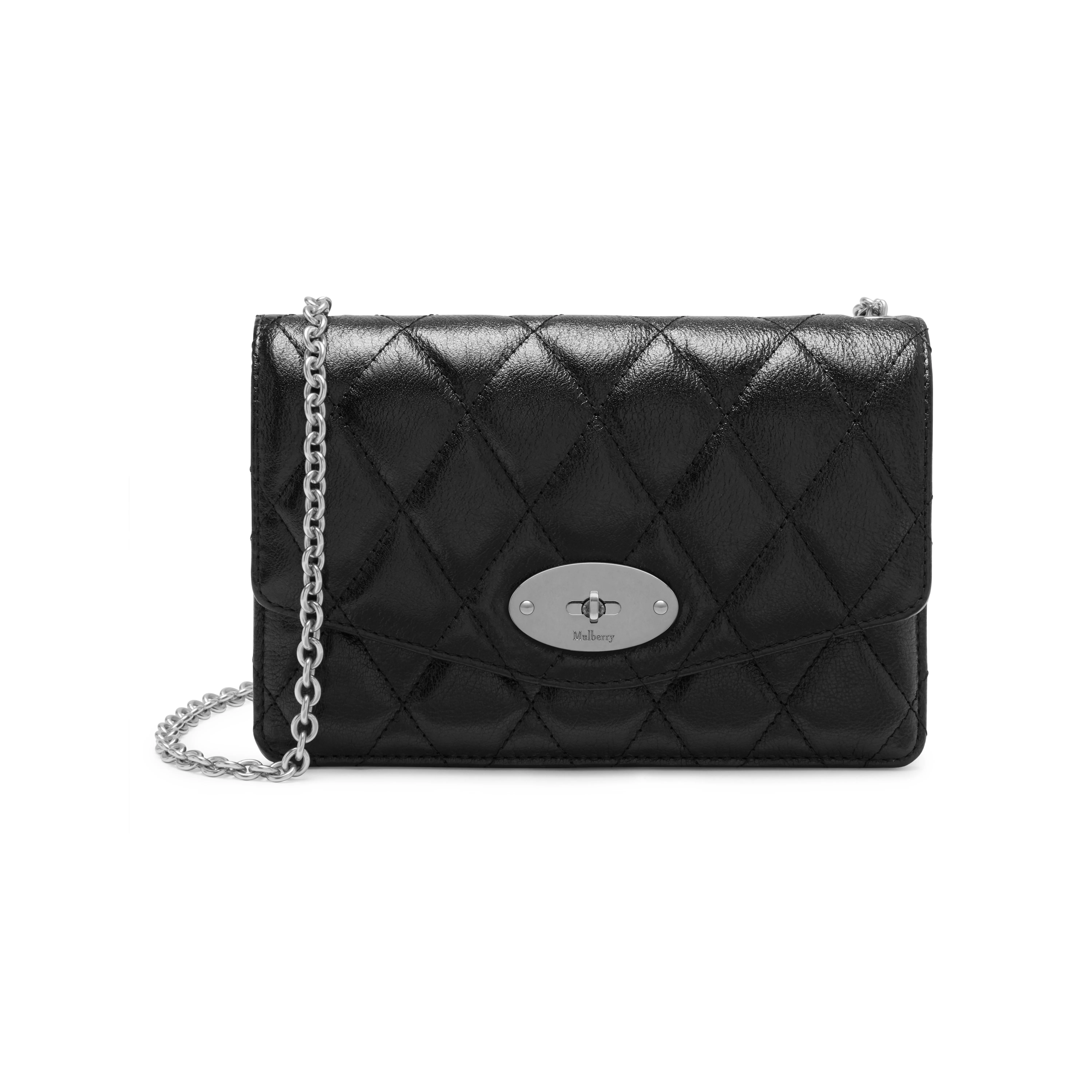 mulberry quilted darley black