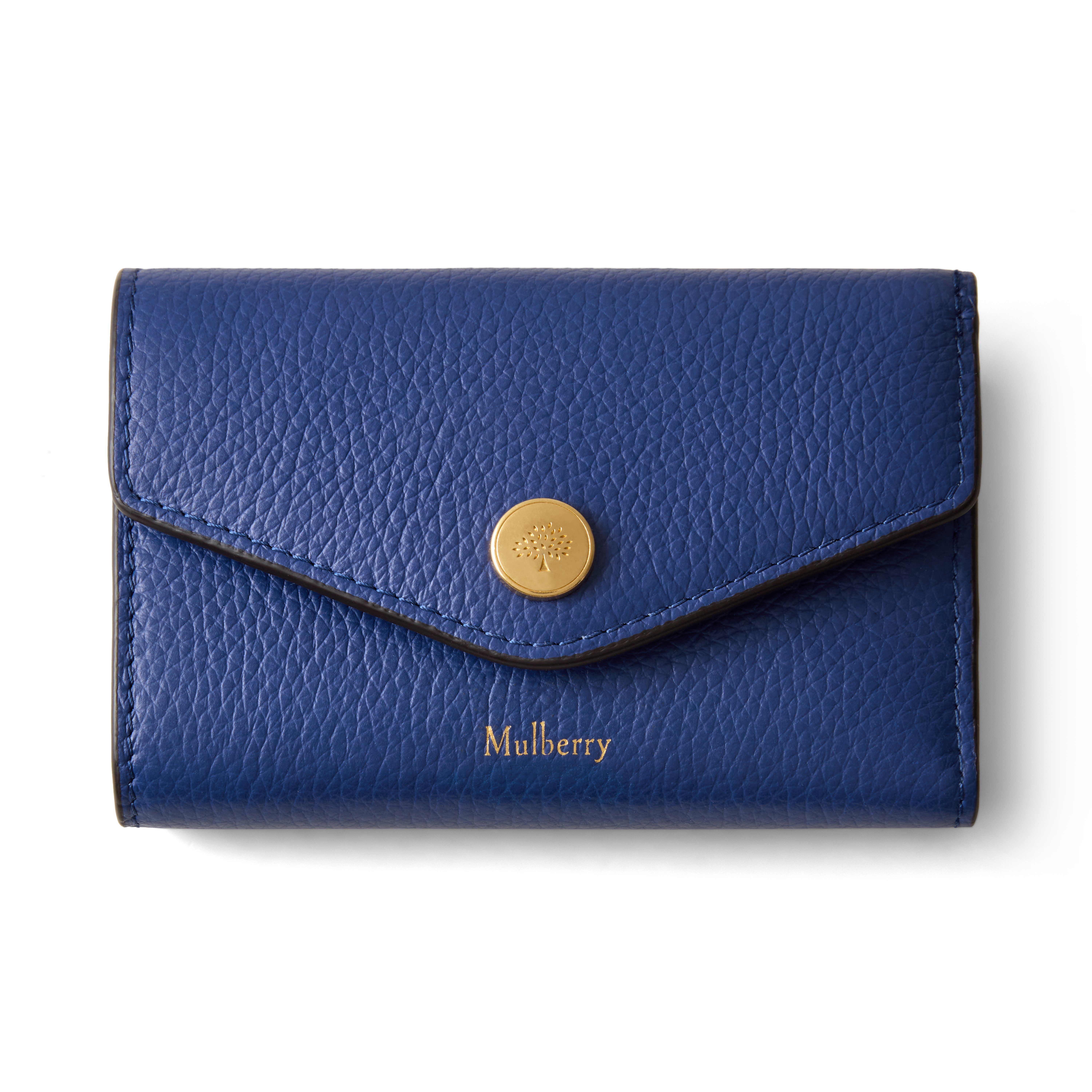 Mulberry Folded Multi-card Wallet In Blue