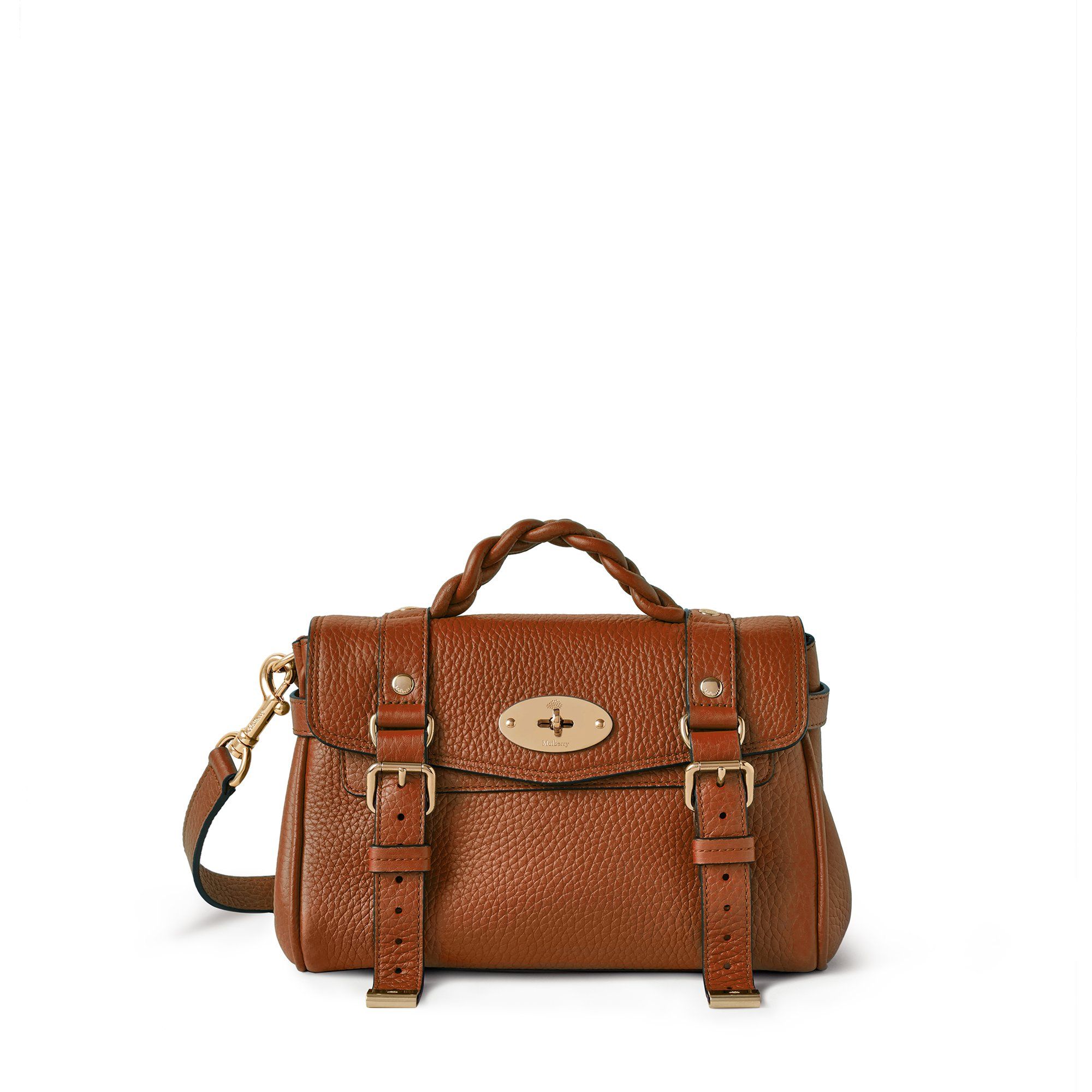 Shop Mulberry Mini Alexa In Chestnut