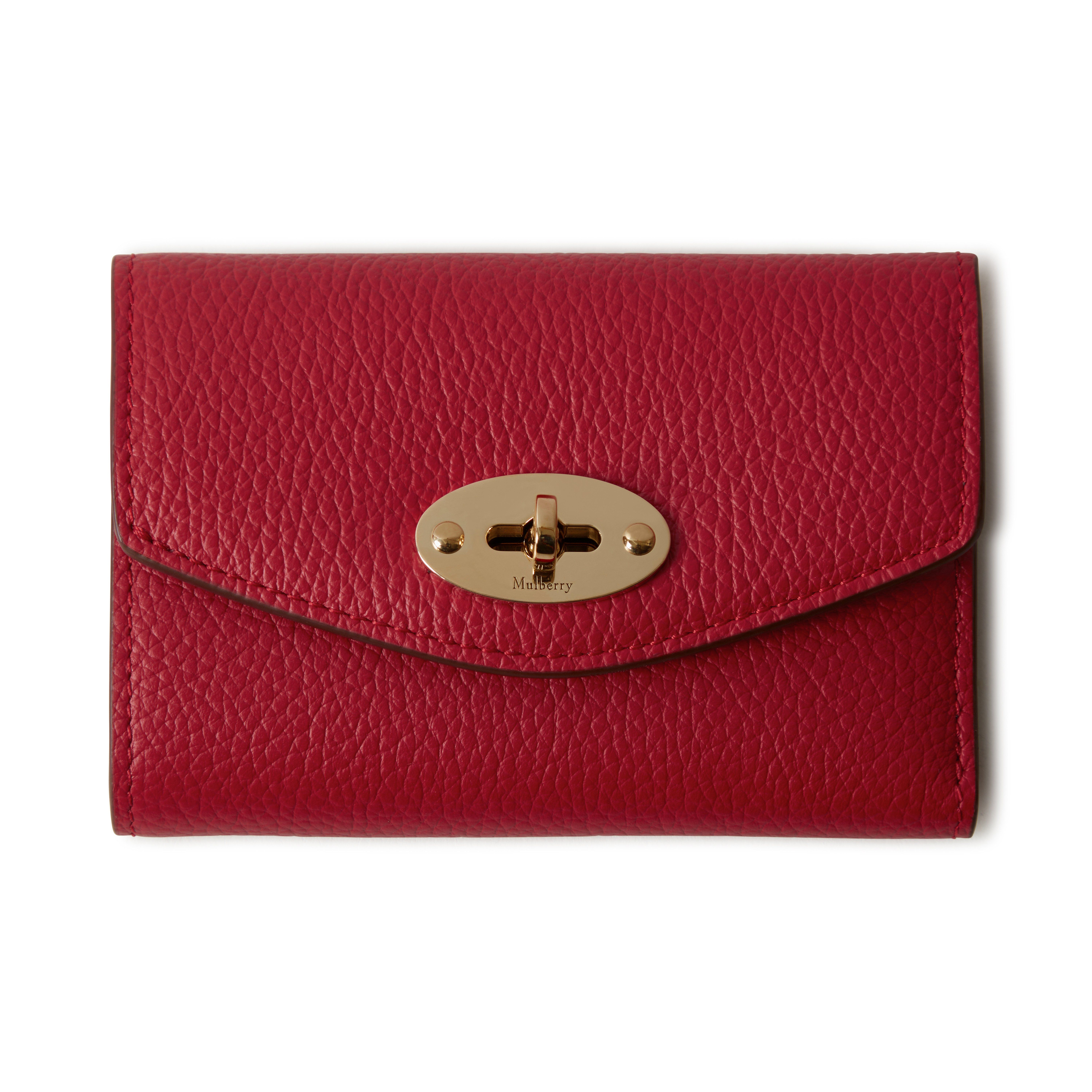 Mulberry Darley Folded Leather Wallet In Scarlet Red