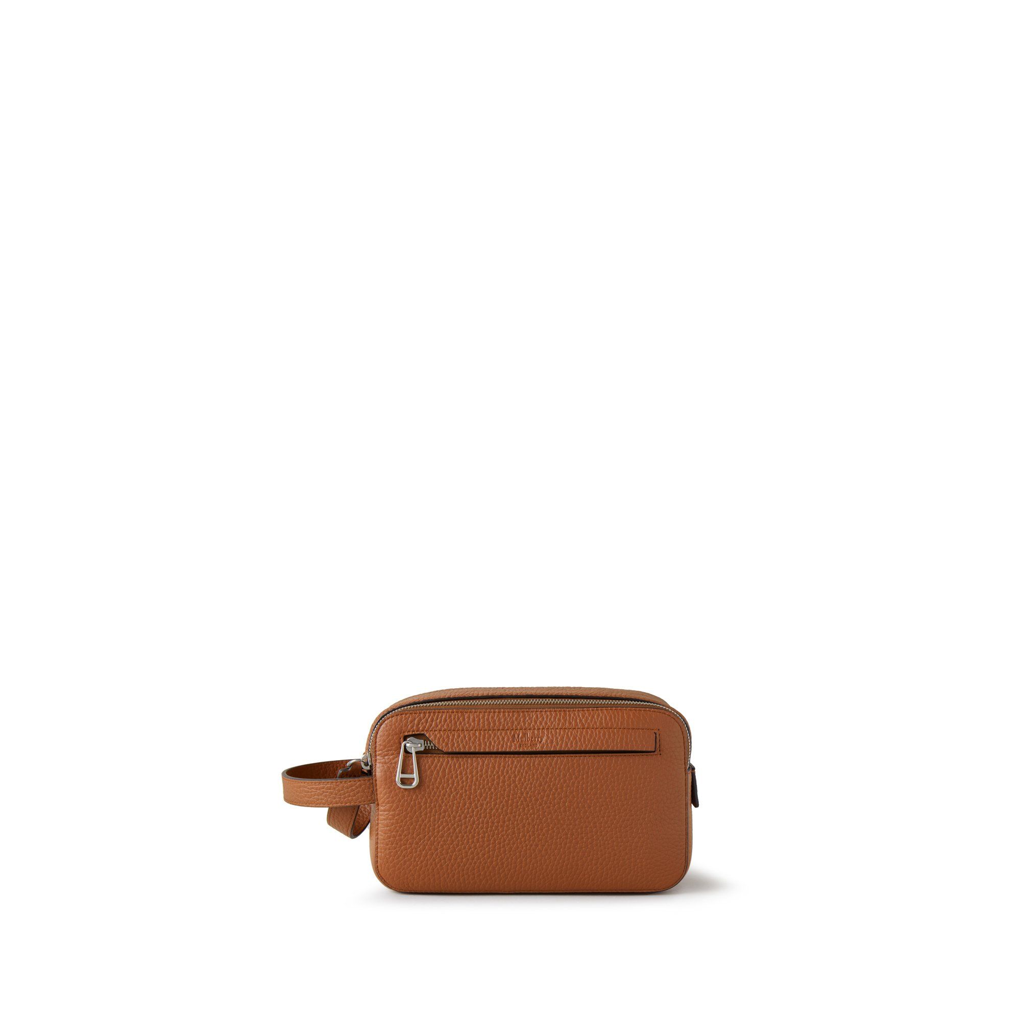 Mulberry Double Zip Wash Case In Brown