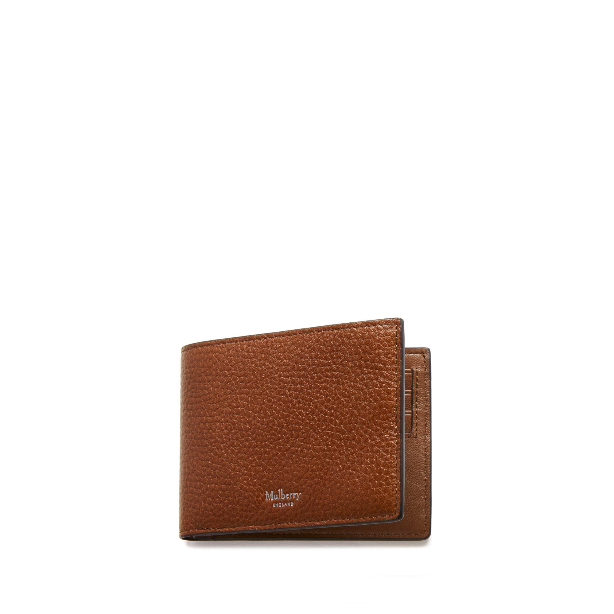 Mulberry 8 Card Wallet In Oak