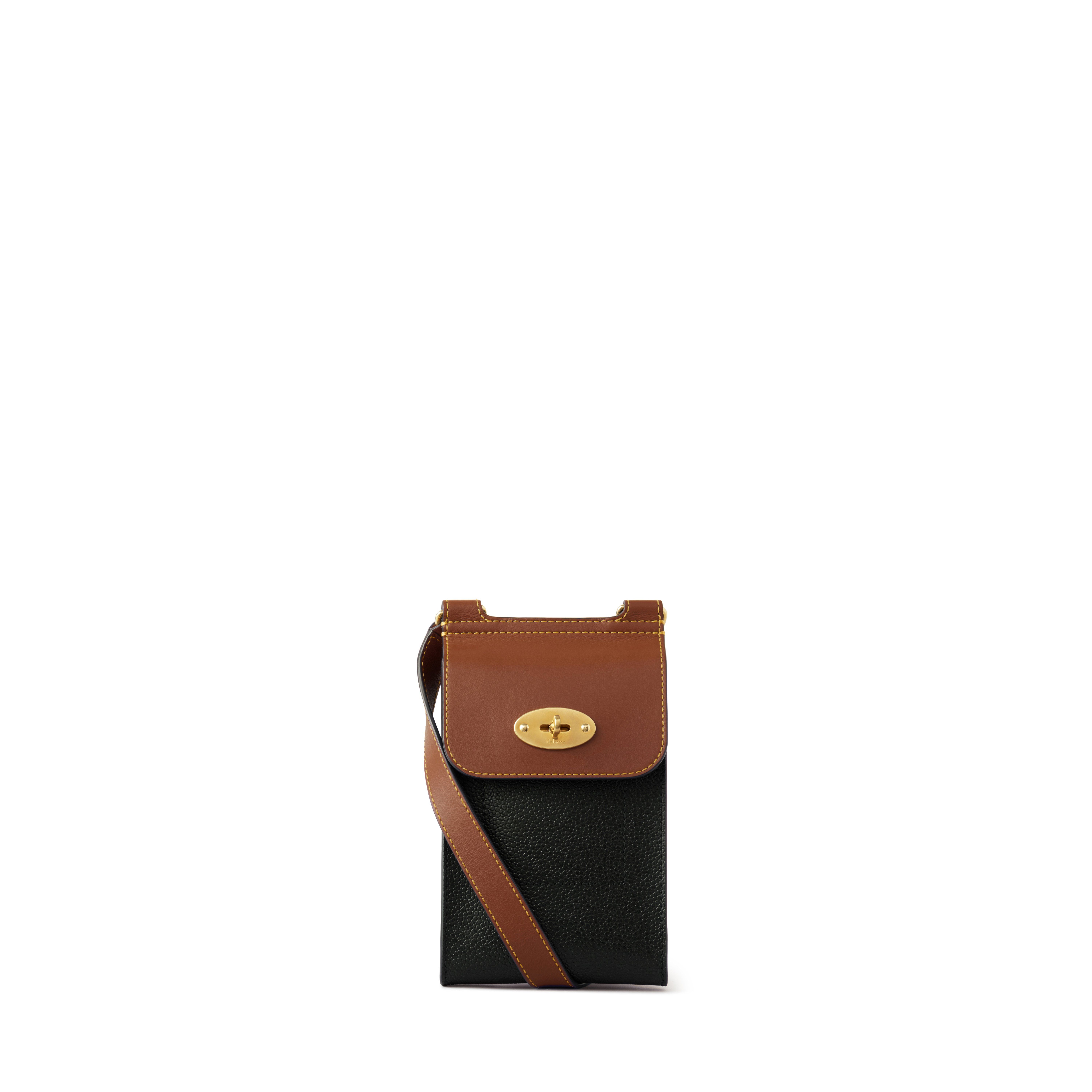 Mulberry Men's Mini Antony Black-Cognac