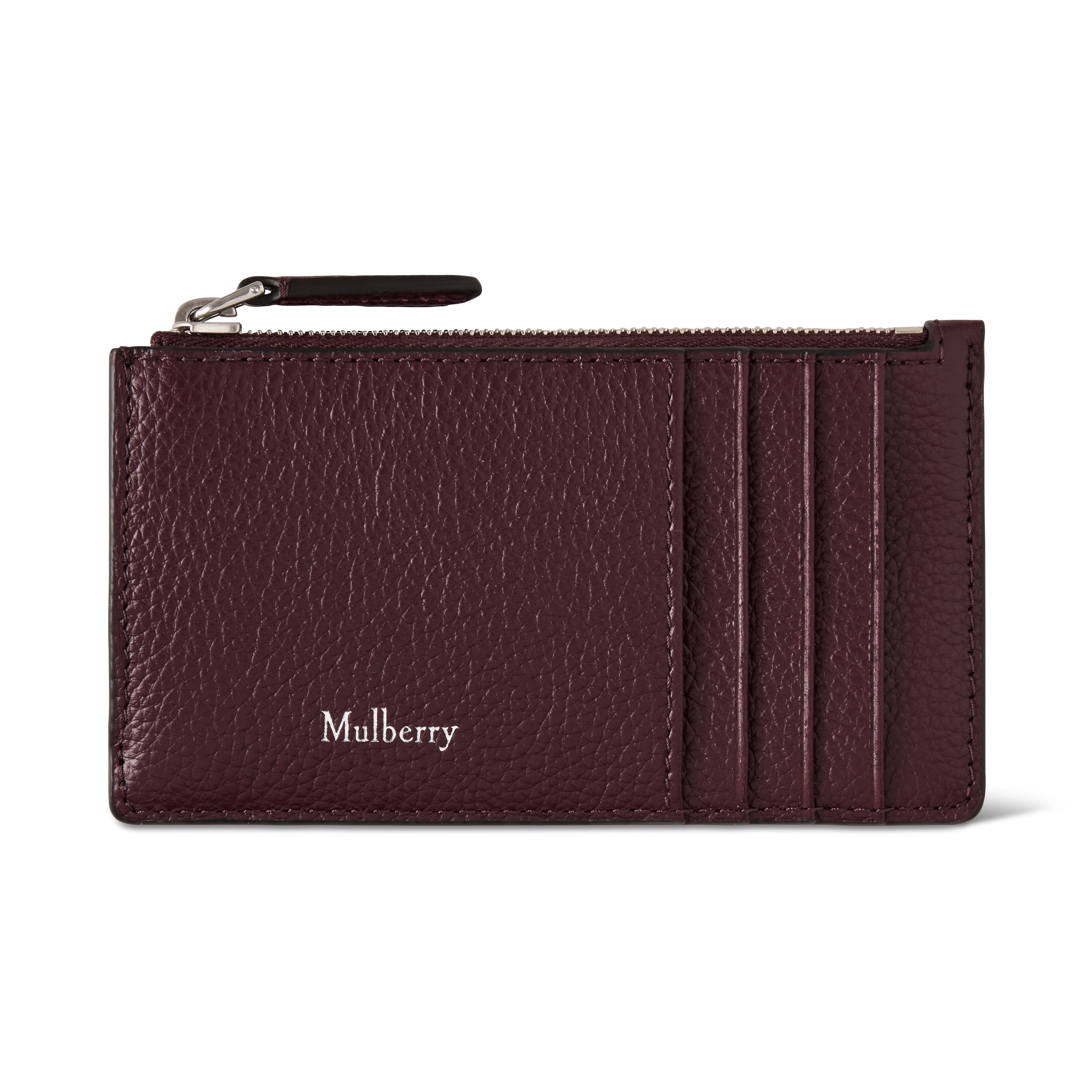 Mulberry Women's Continental Long Zipped Card Holder Black Cherry