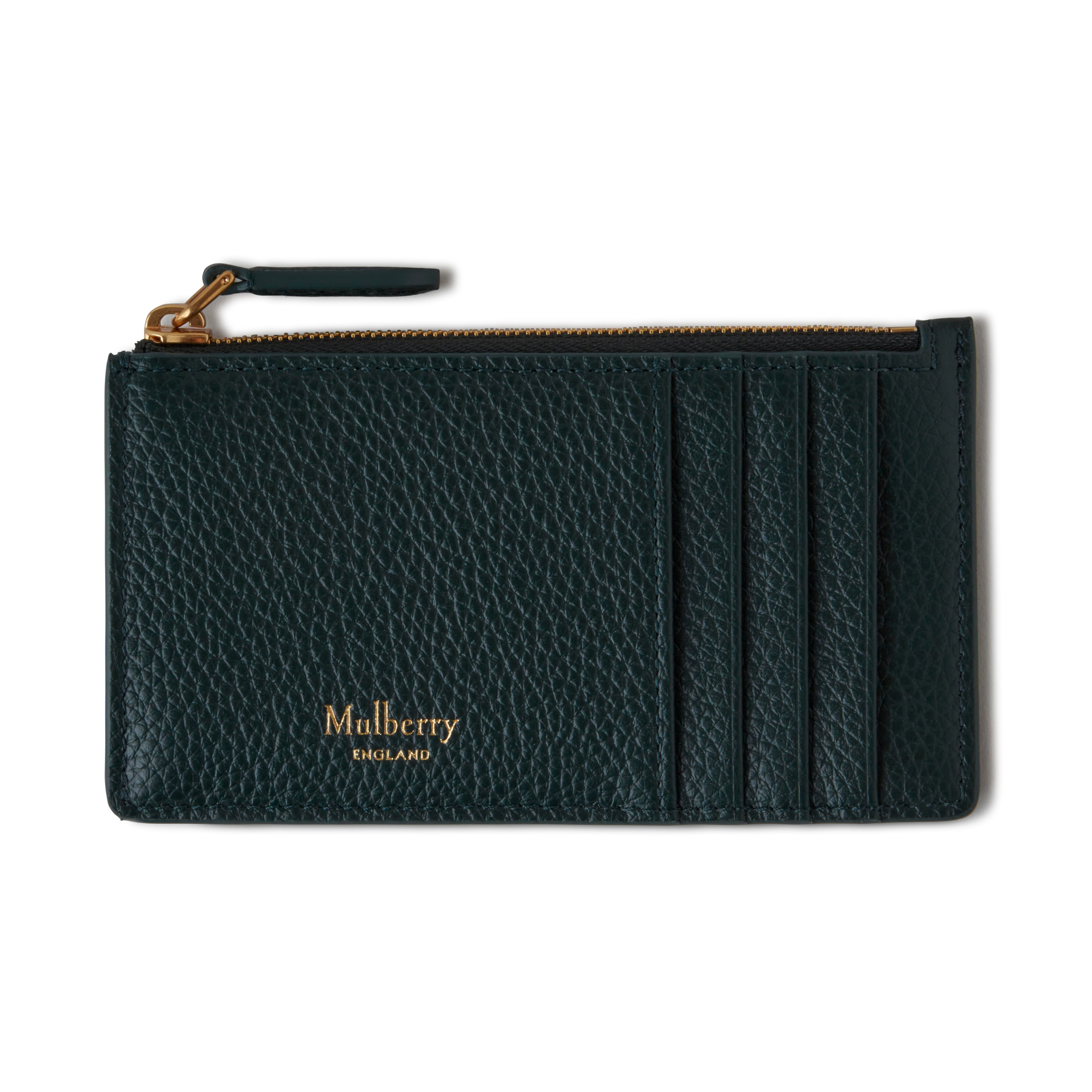 Mulberry Continental Logo-stamp Card Holder In  Green