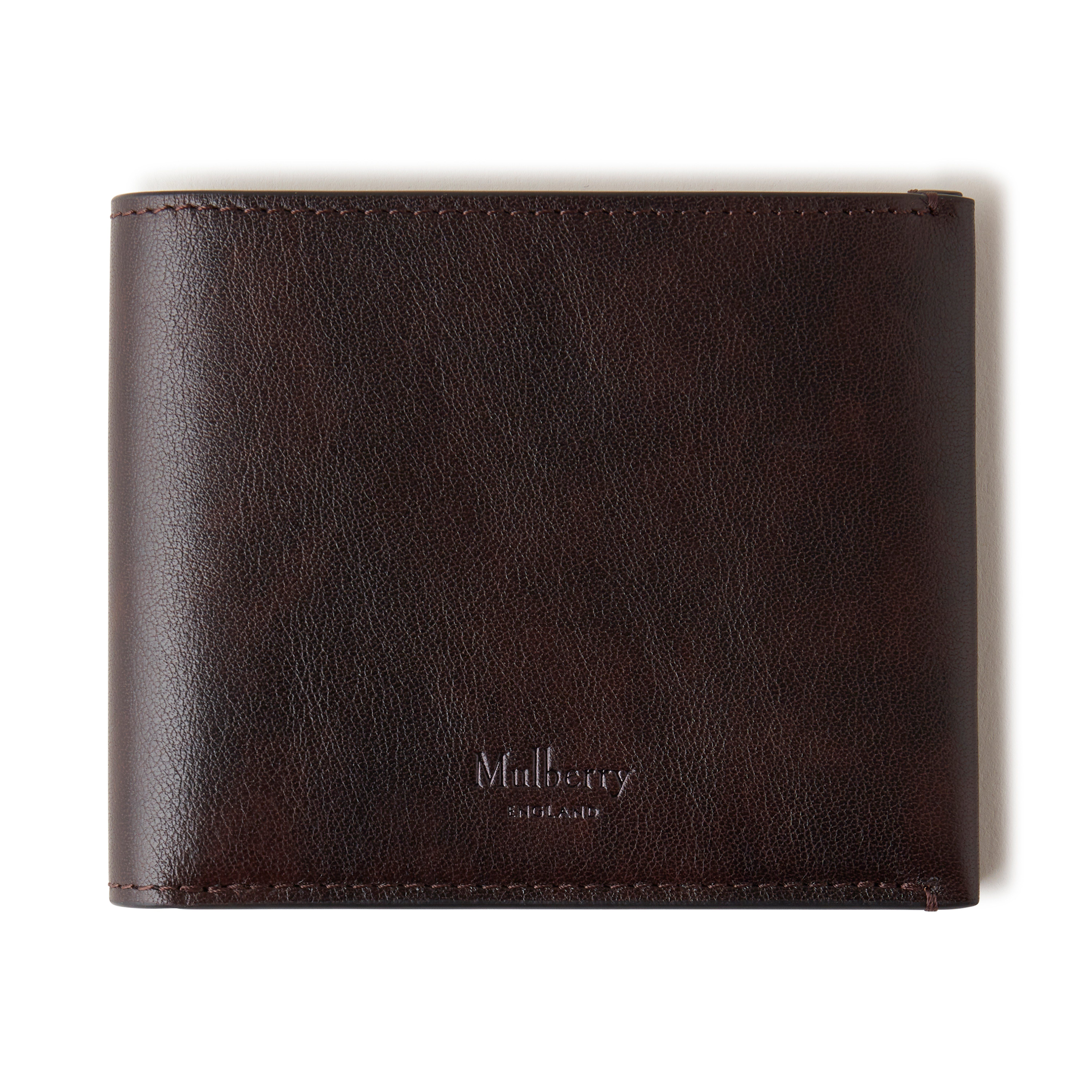 Mulberry Camberwell 8 Card Wallet In Dark Chocolate