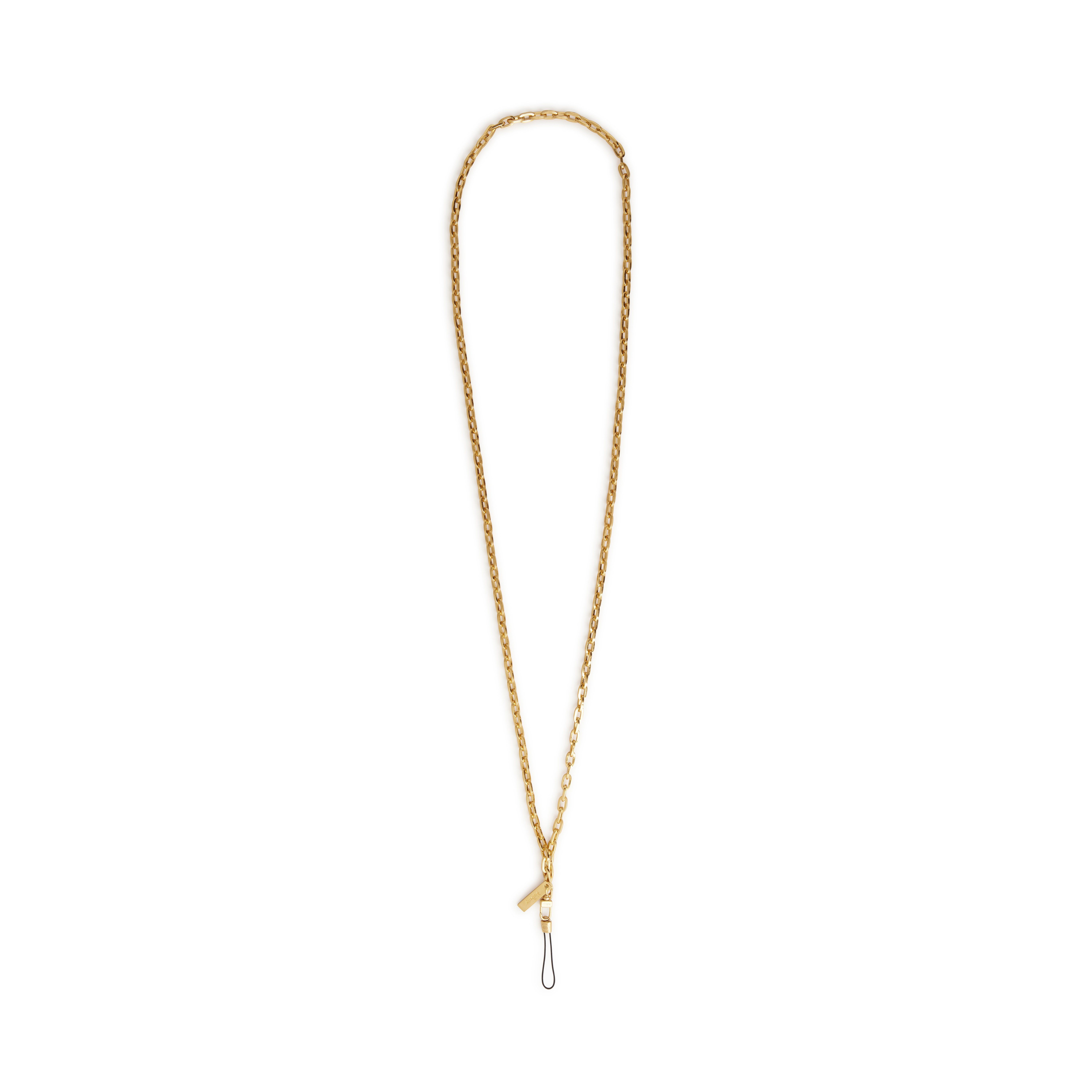 Mulberry Softie Chain Crossbody Lanyard In Gold