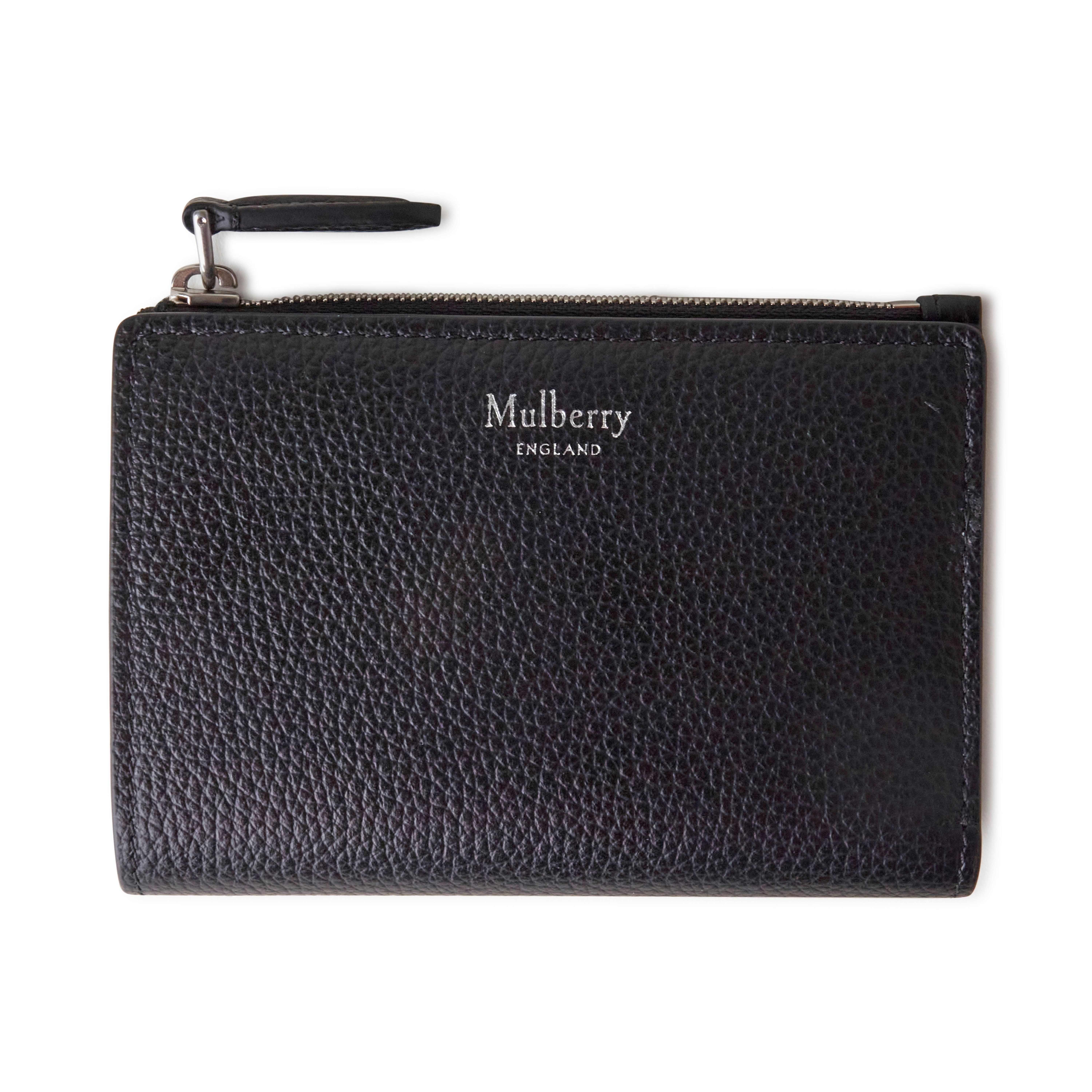 Mulberry Bifold Zipped Continental Wallet In Black