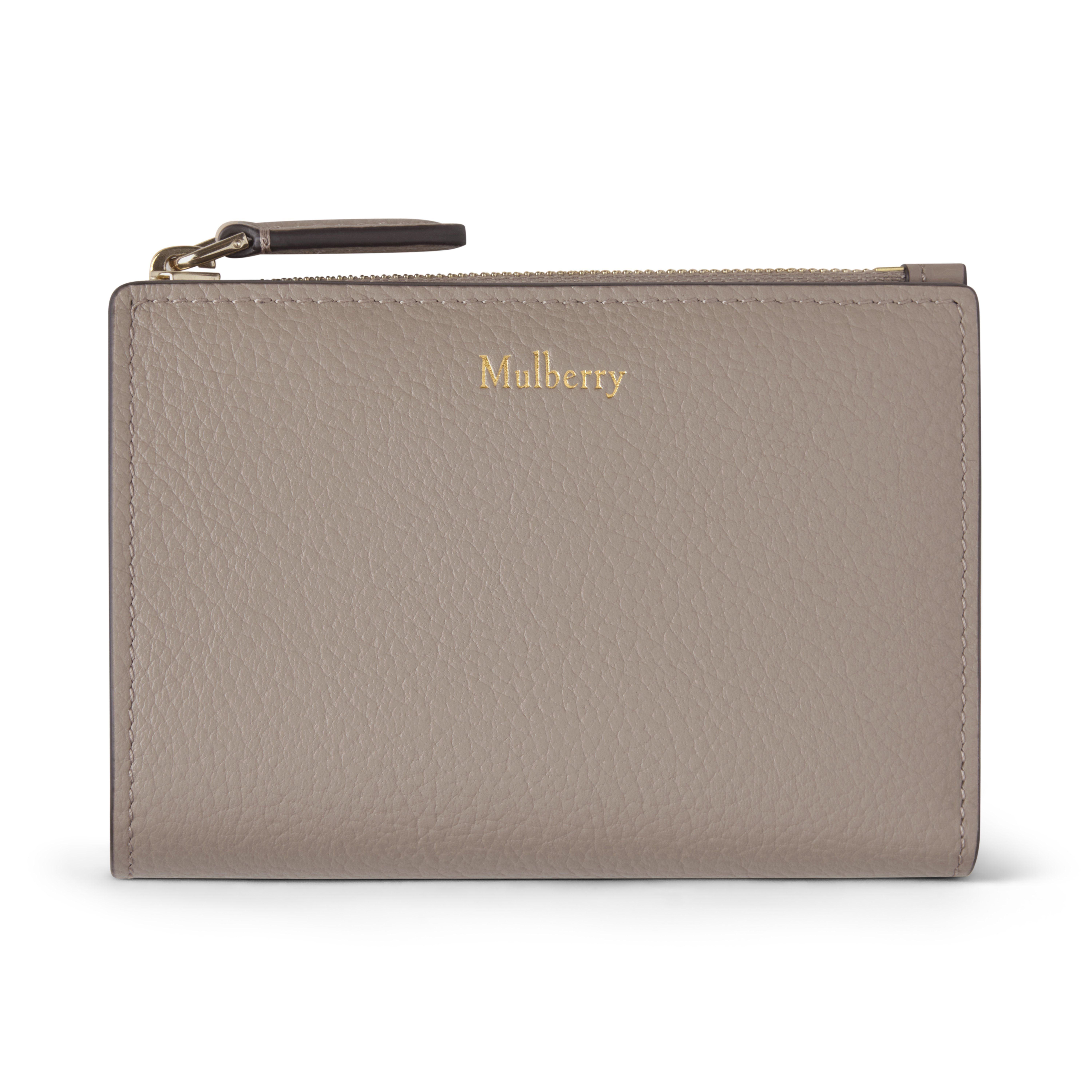Mulberry Women's Continental Bifold Zipped Wallet Cashmere Taupe