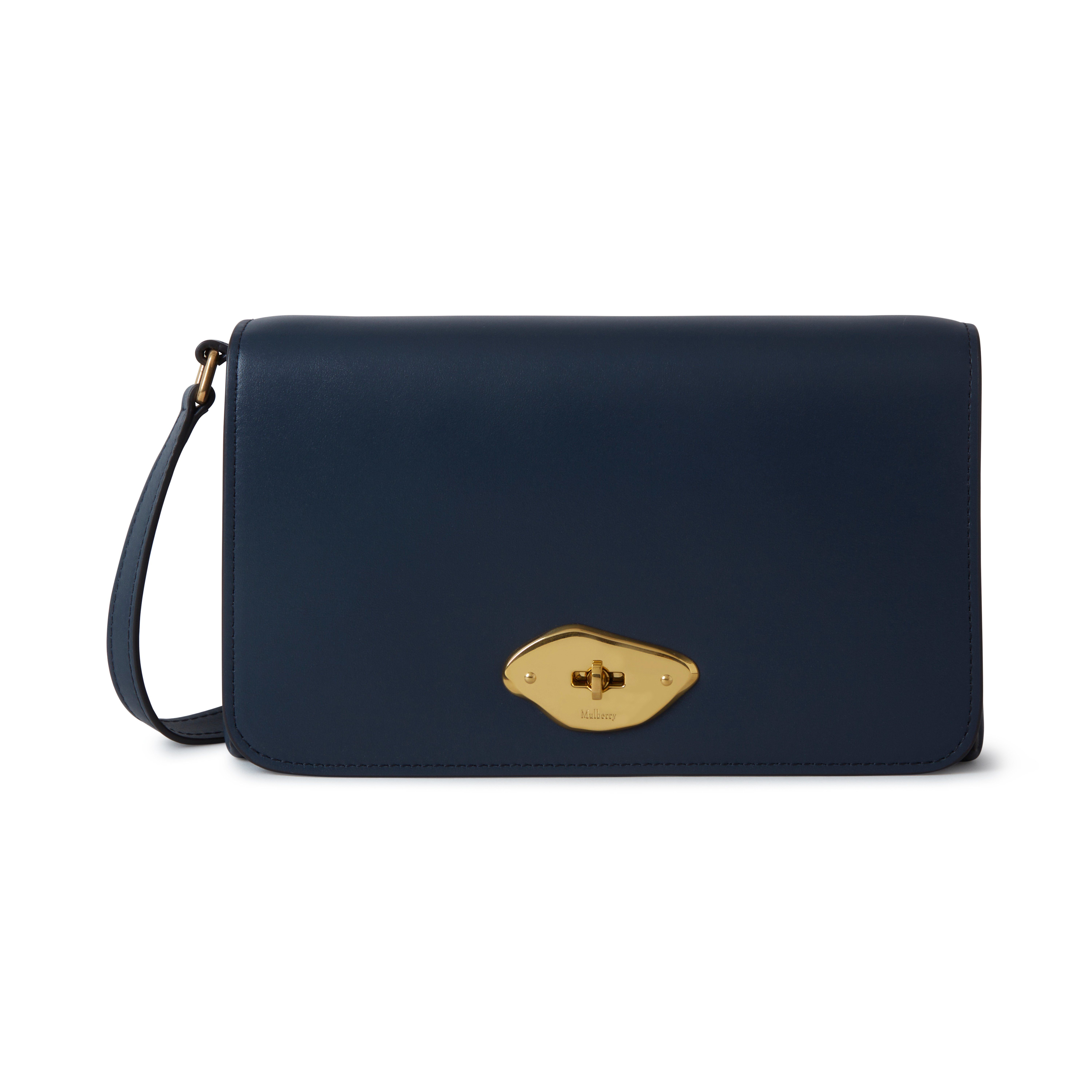 Mulberry Lana Wallet On Strap In Blue